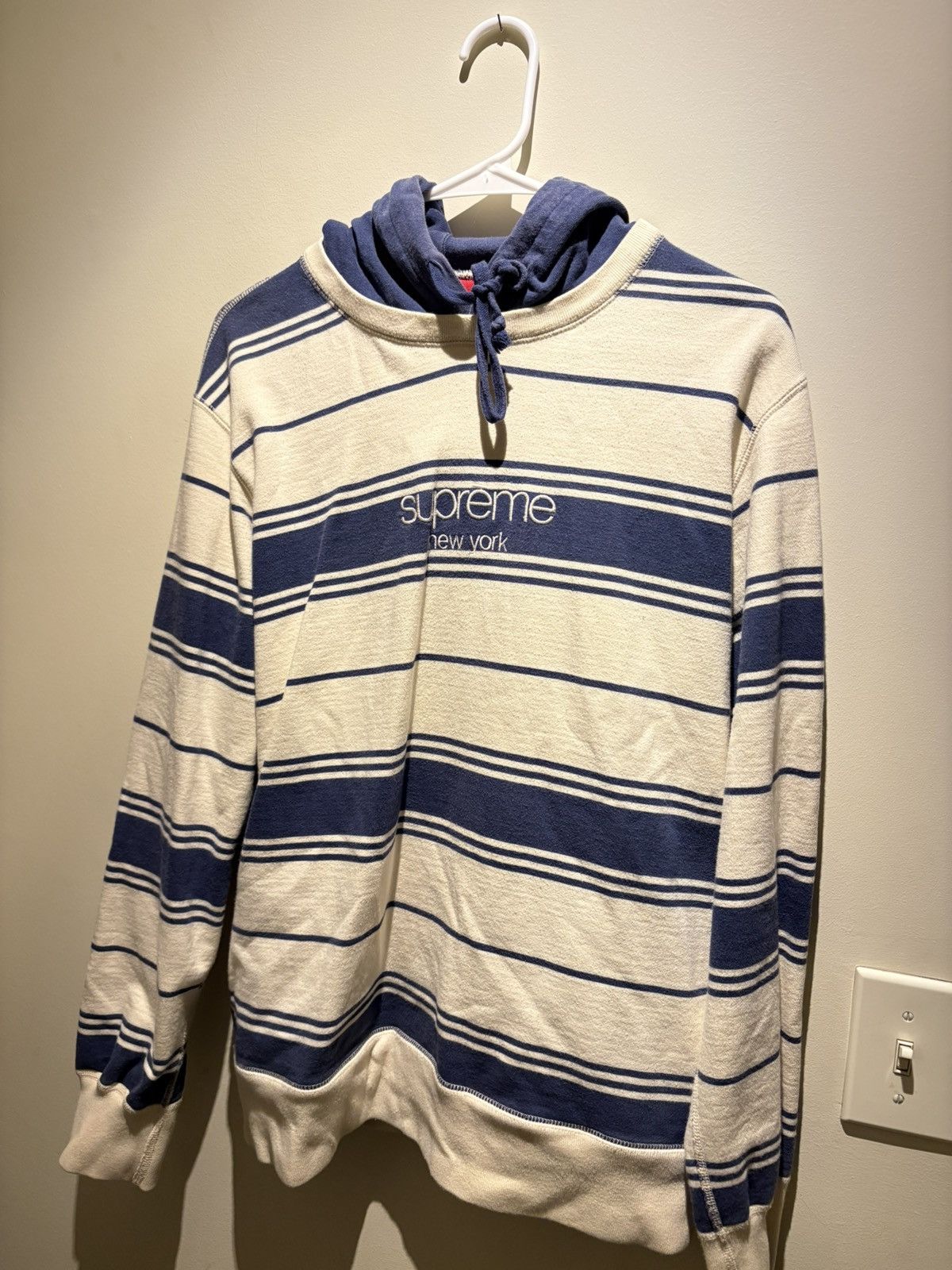 Supreme × Vintage Vintage Supreme stripped hoodie Size US M / EU 48-50 / 2 - 1 Thumbnail