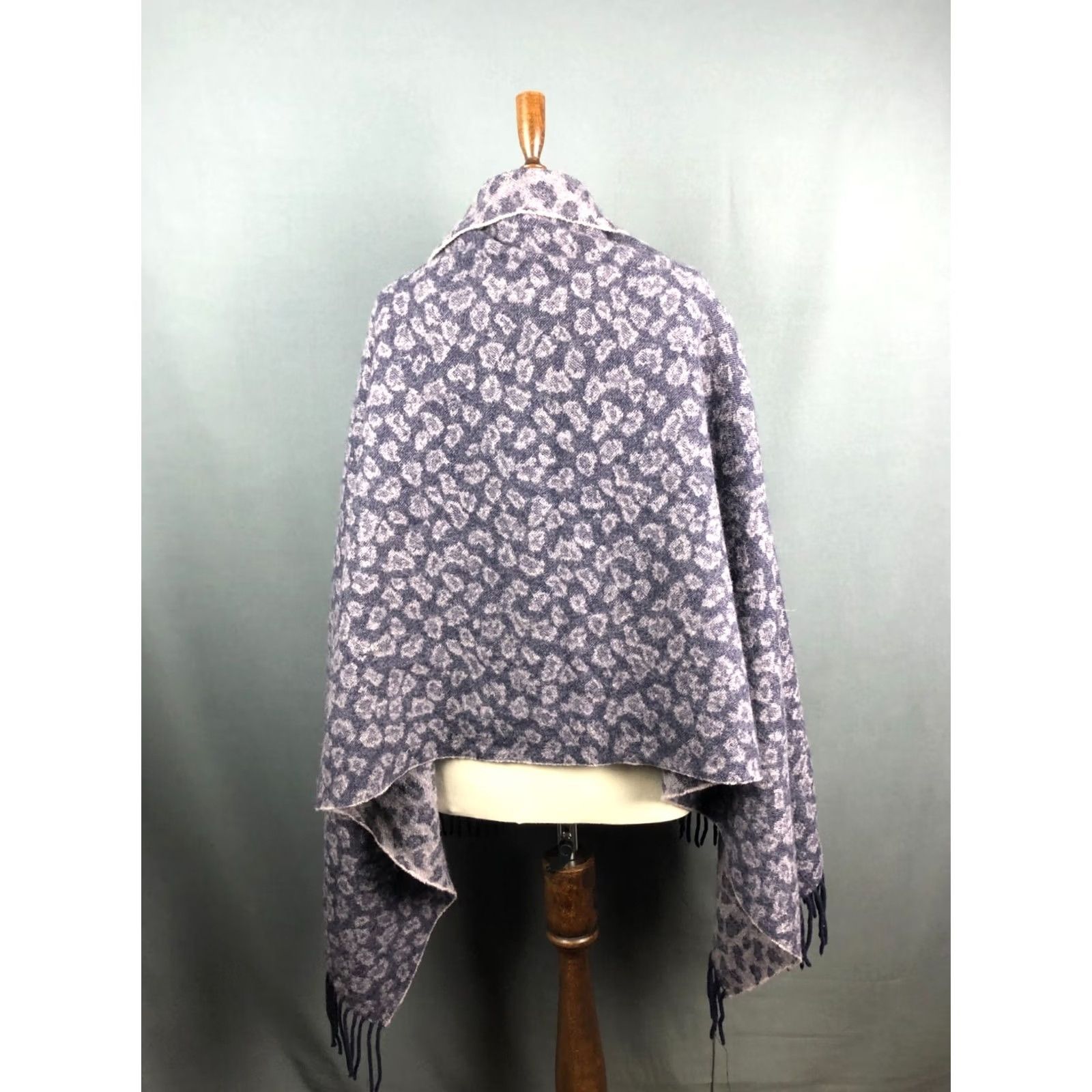Acne Studios Acne Studios Tippet Wool Women Purple Scarf Geometric Fringe Rectangle Wool 178cm 71cm Size ONE SIZE - 3 Thumbnail