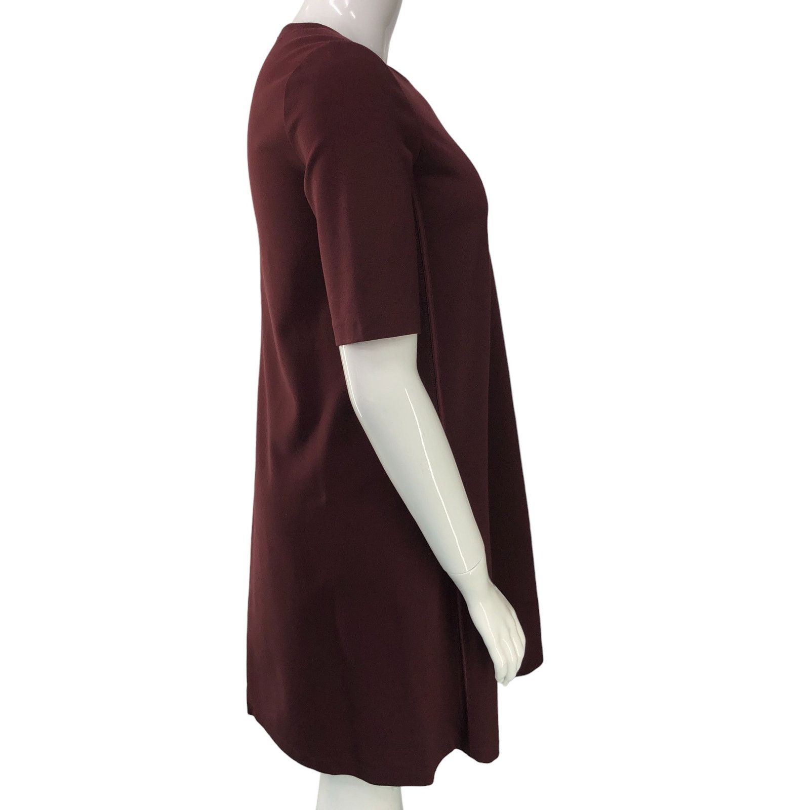 Lafayette 148 Lafayette 148 Size M Dress Shift Burgundy Back Zip Ponte Size M / US 6-8 / IT 42-44 - 17 Thumbnail