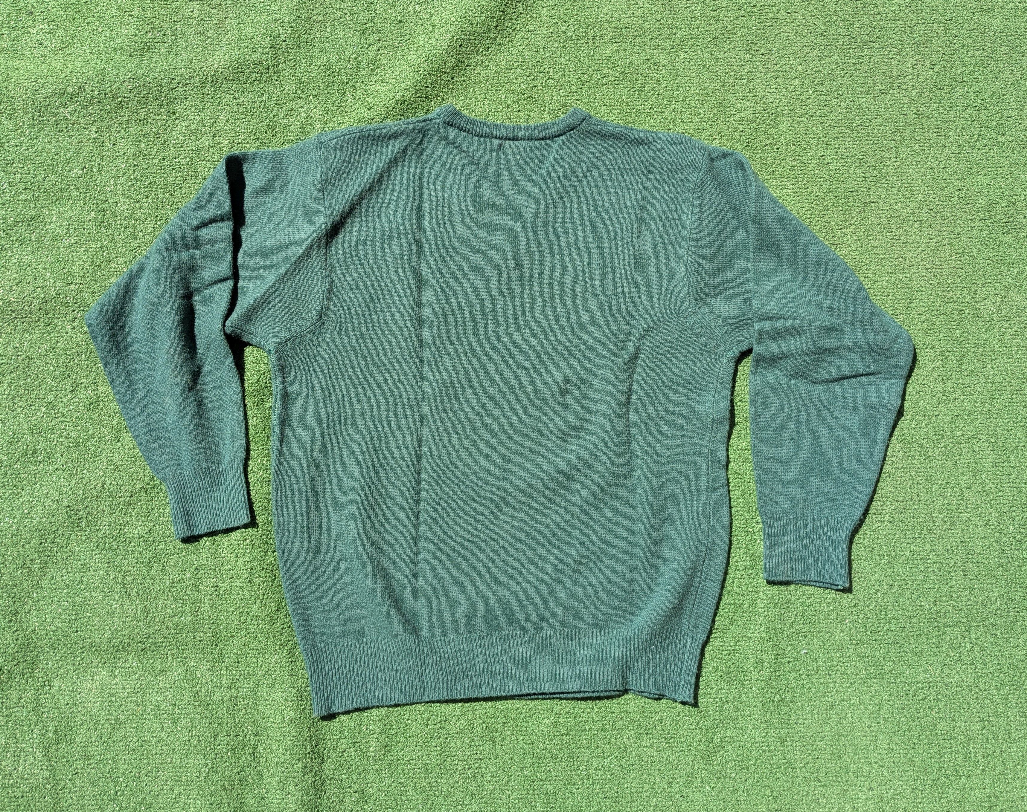 Other Giordano Lambswool Forest Green V-Neck Pullover Sweater Size US M / EU 48-50 / 2 - 7 Thumbnail