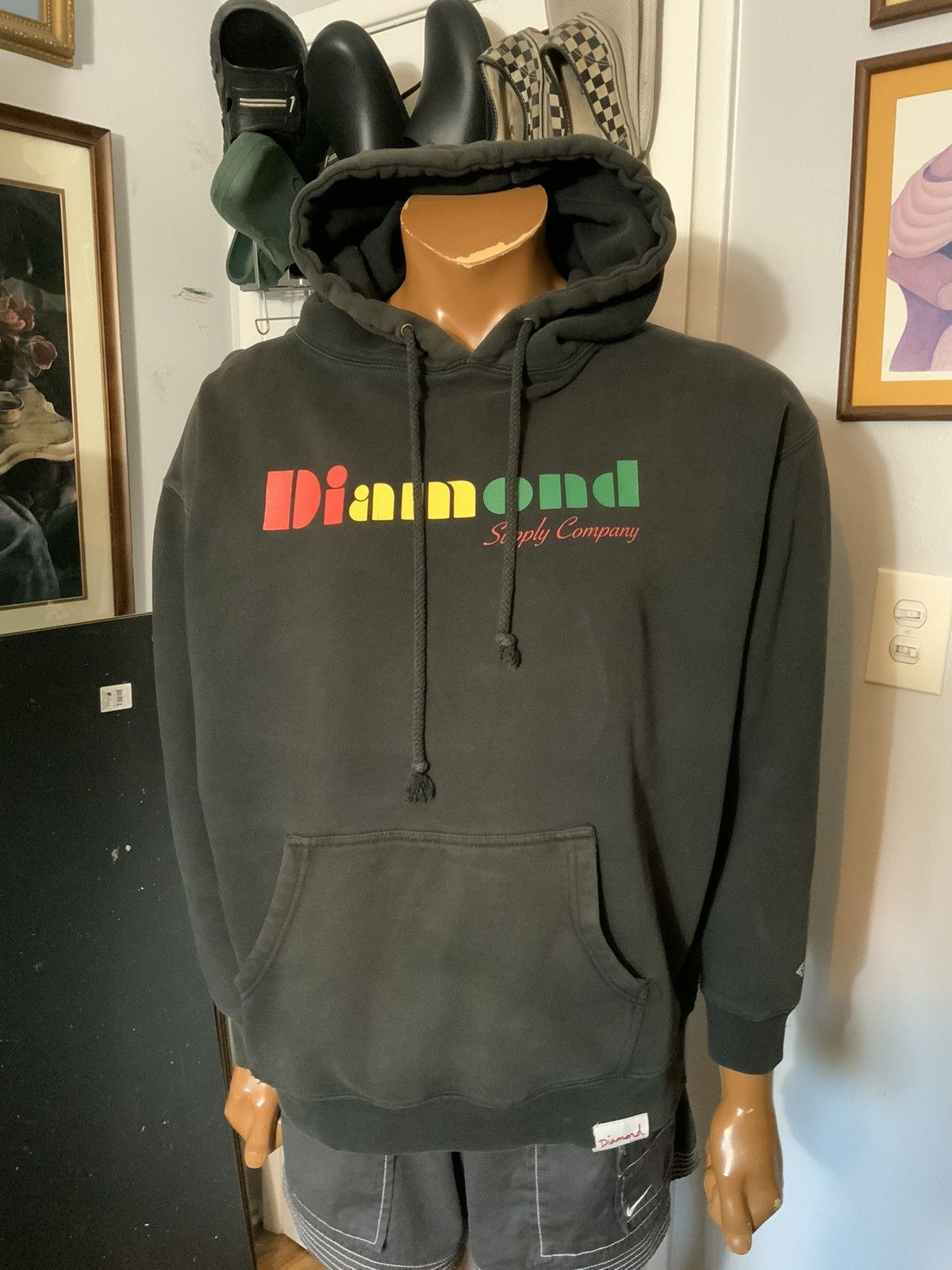 Diamond Supply Co. Diamond Supply Company Holding Jewel Skateboard Hoodie Size US L / EU 52-54 / 3 - 15 Thumbnail