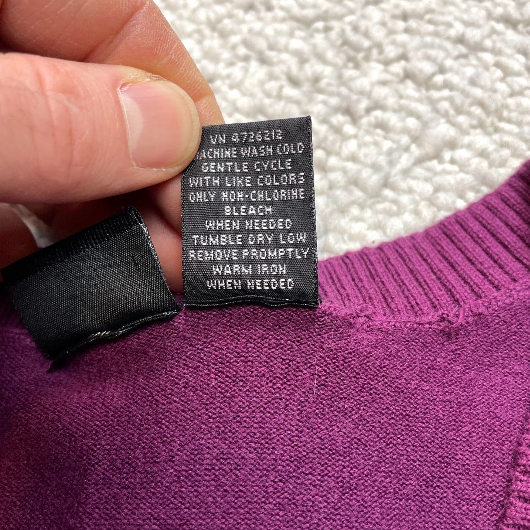 Mossimo VINTAGE Mossimo Sweater Vest Womens XL Sleeveless Purple V Shirt? Size XL / US 12-14 / IT 48-50 - 6 Thumbnail