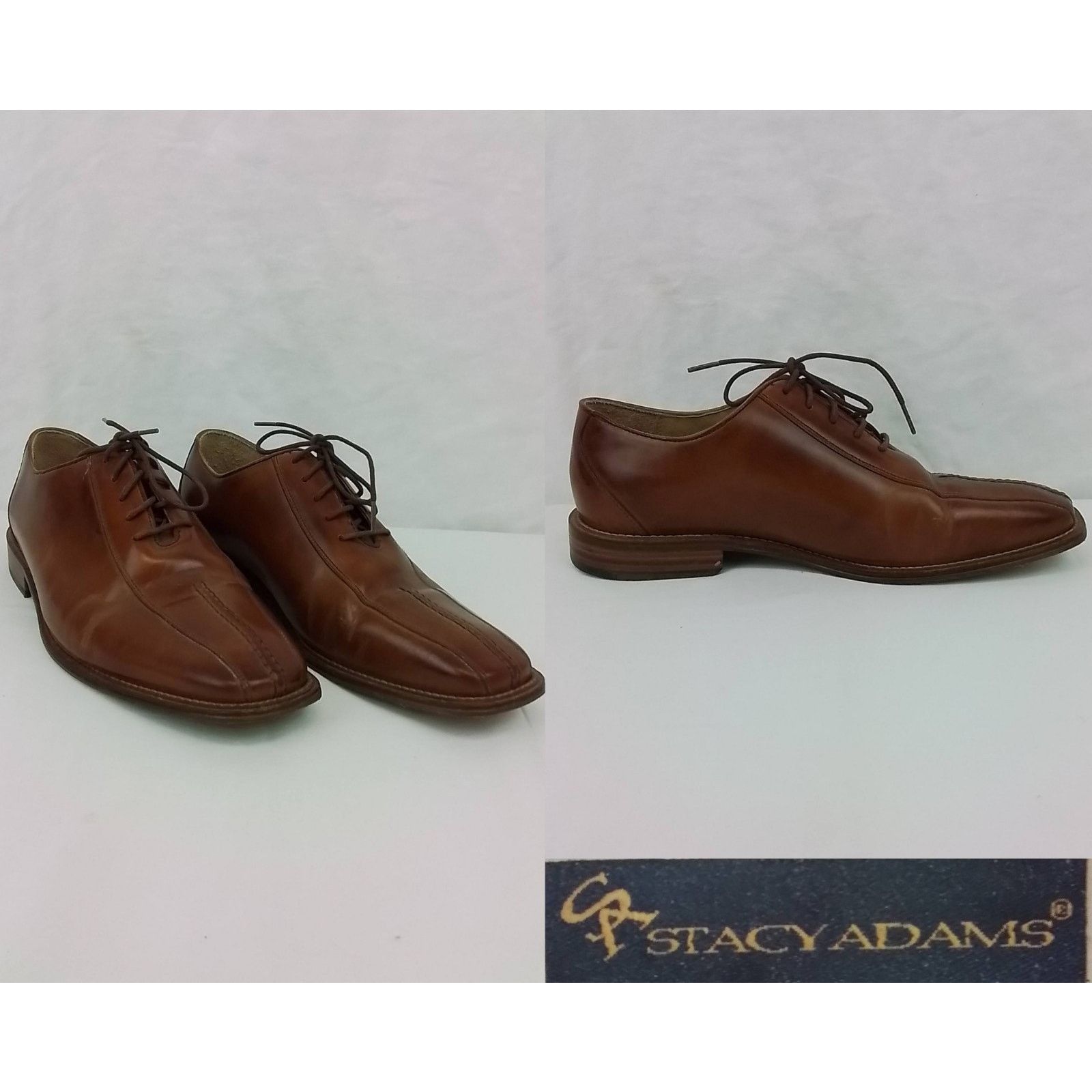 Stacy Adams Stacy Adams Dress Shoes Men's 10M Brown Lace Up Size US 10 / EU 43 - 1 Thumbnail