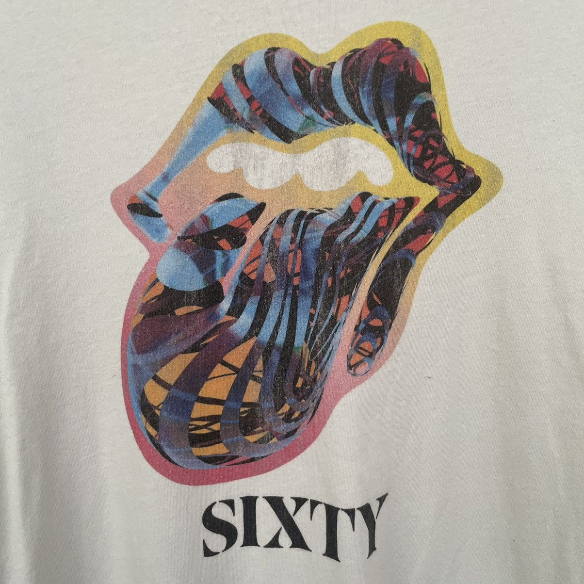 Band Tees × The Rolling Stones The Rolling Stones Sixty Cyberdelic Tongue Official Reissue Size US M / EU 48-50 / 2 - 2 Thumbnail