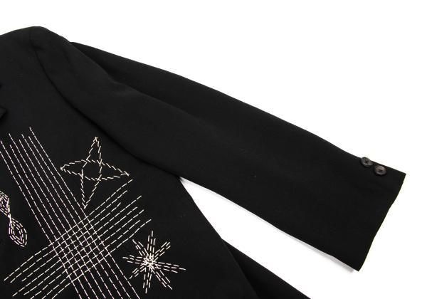 Yohji Yamamoto Yohji Yamamoto Pour Homme Wool Gaba Sashiko Jacket Size US M / EU 48-50 / 2 - 6 Thumbnail
