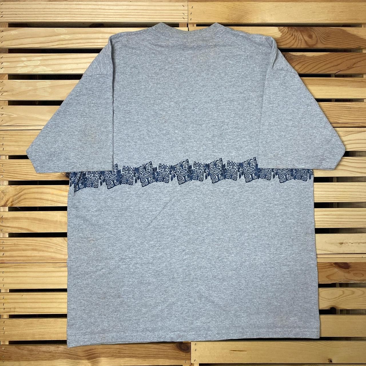 Ocean Pacific Vintage Ocean Pacific Gray Wrap-Around Surf Tee Size XL Size US XL / EU 56 / 4 - 2 Thumbnail