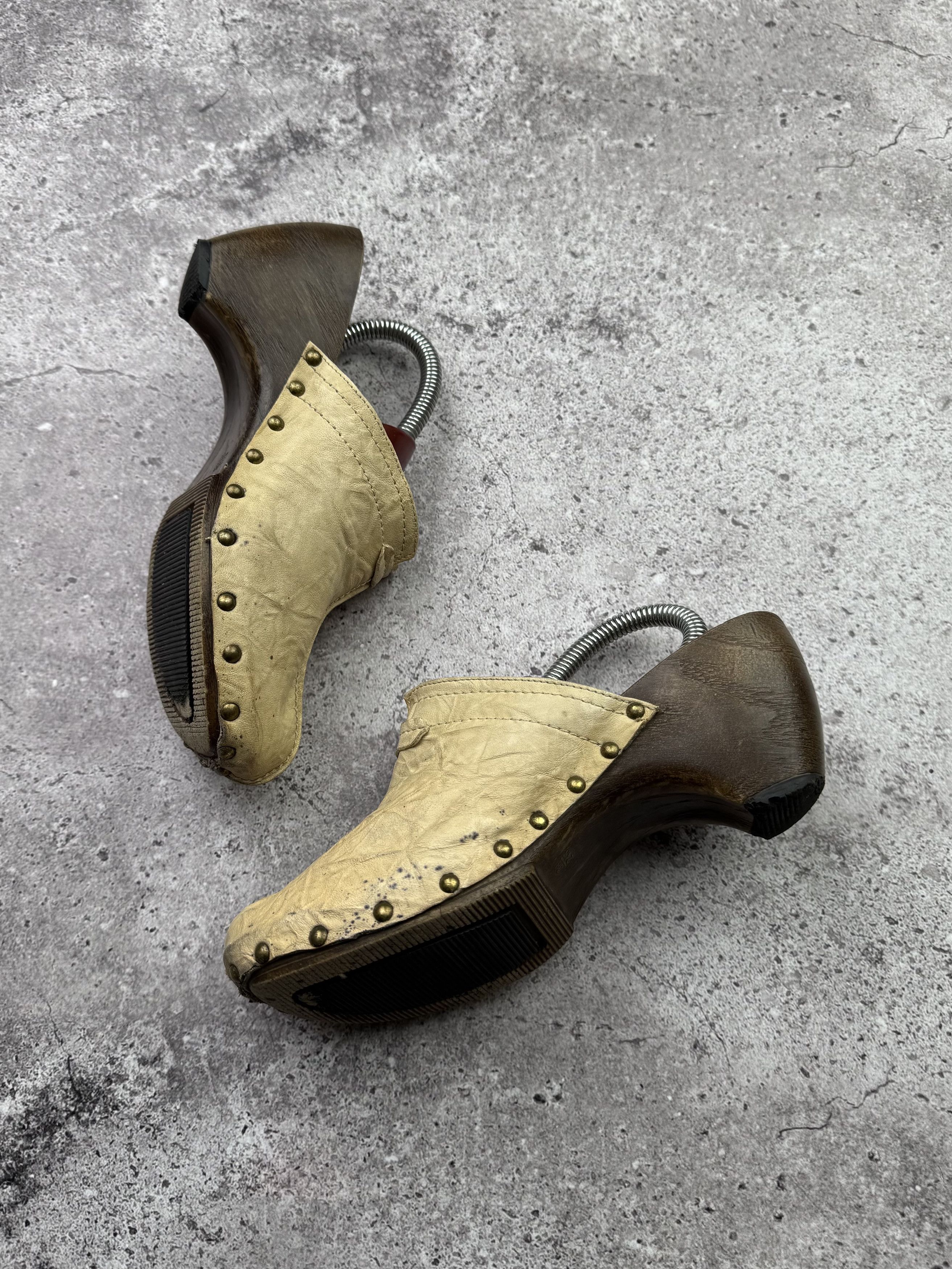 If Six Was Nine Vintage Leather Clog C622(V215) Size US 8 / IT 38 - 4 Thumbnail