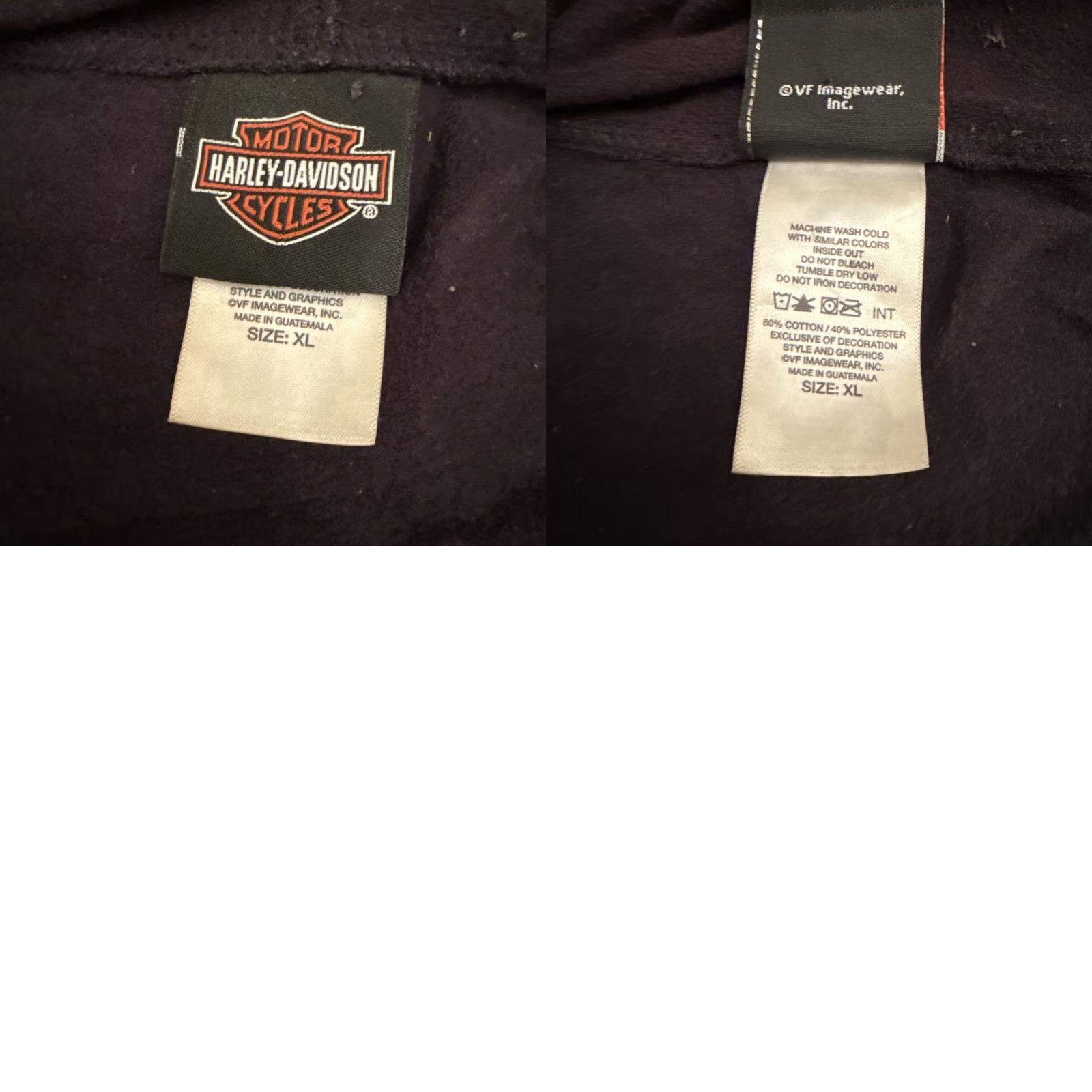 Harley Davidson Harley-Davidson Jacket Boston Full Zip Hooded Men’s XL Black Faded Sweatshirt Motorcycle Women's? Size US XL / EU 56 / 4 - 8 Thumbnail