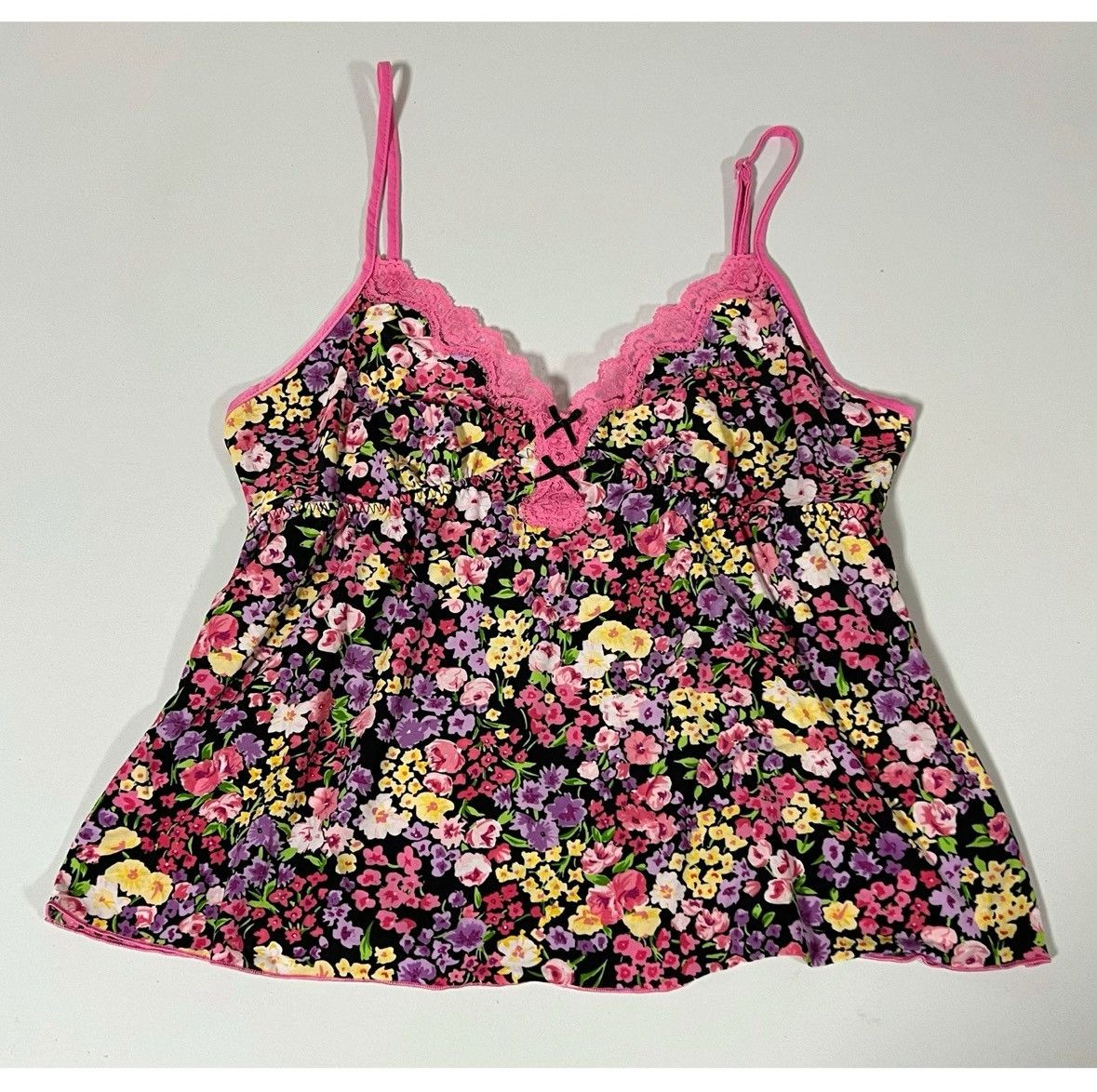 Japanese Brand Studio Donatella Floral Lace Babydoll Top Shirt Size S 🌸✨ Size S / US 4 / IT 40 - 1 Thumbnail