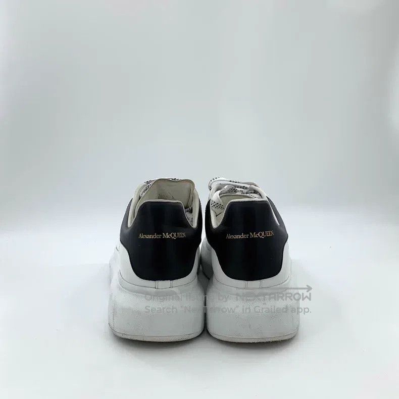 Alexander McQueen Alexander Mcqueen White leather lace-laced casual flat sne Size US 11 / EU 44 - 4 Thumbnail