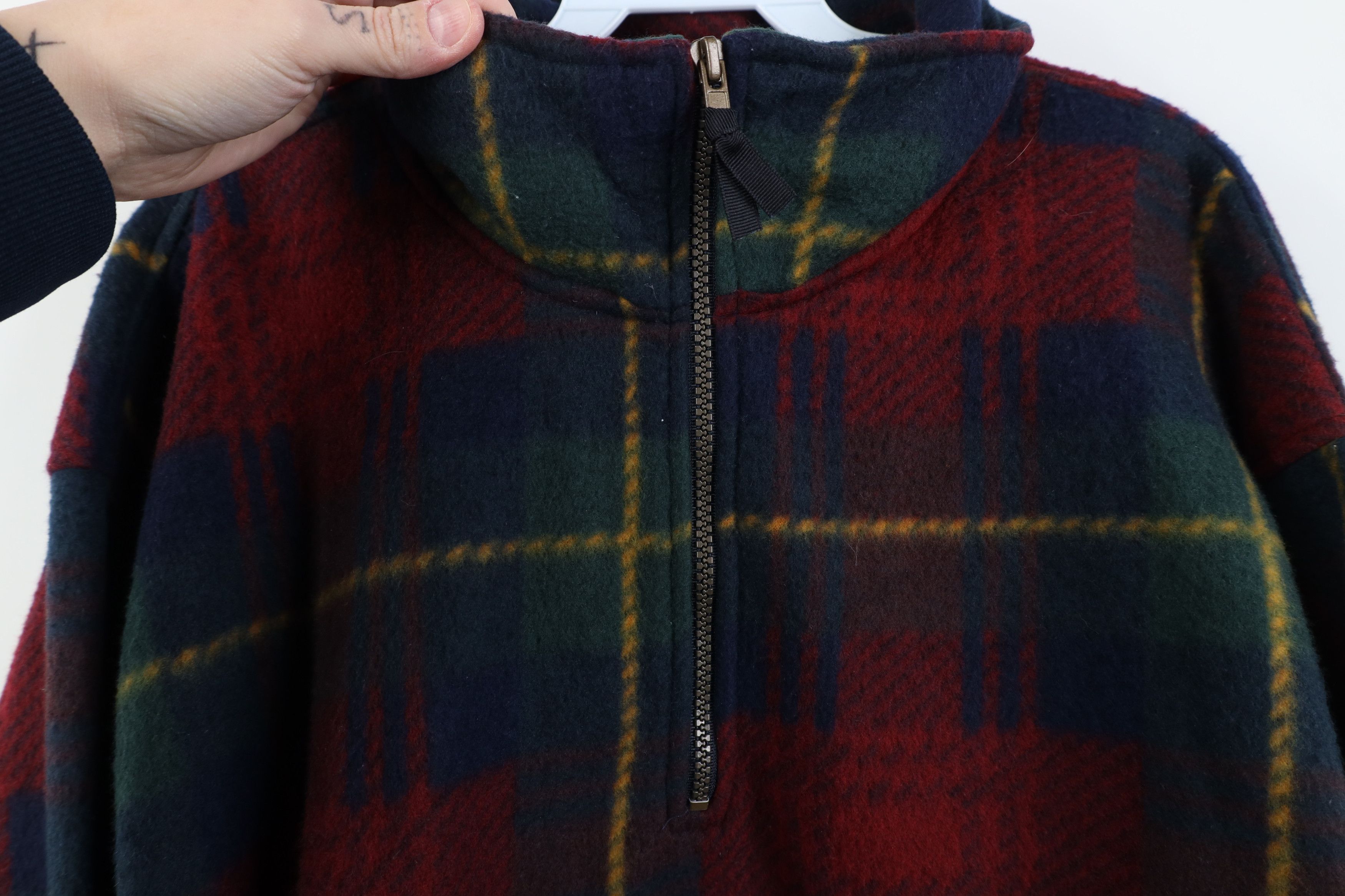 Vintage Vintage 90s Streetwear Heavyweight Fleece Half Zip Sweater Size US L / EU 52-54 / 3 - 6 Thumbnail