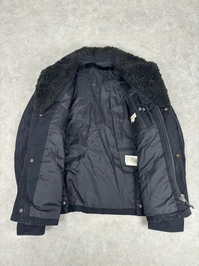Diesel Diesel Black Nylon Sherpa Collar Bomber Jacket Size US M / EU 48-50 / 2 - 7 Thumbnail