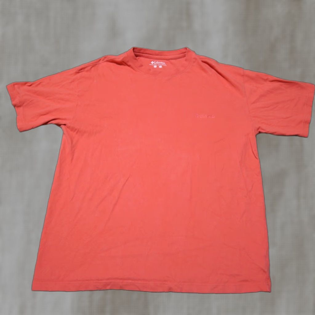 Vintage Columbia T-Shirt Crew Neck Tee All Season 2XL Light Coral Heather Moisture Wicking UV Protection Men Size US XXL / EU 58 / 5 - 1 Thumbnail