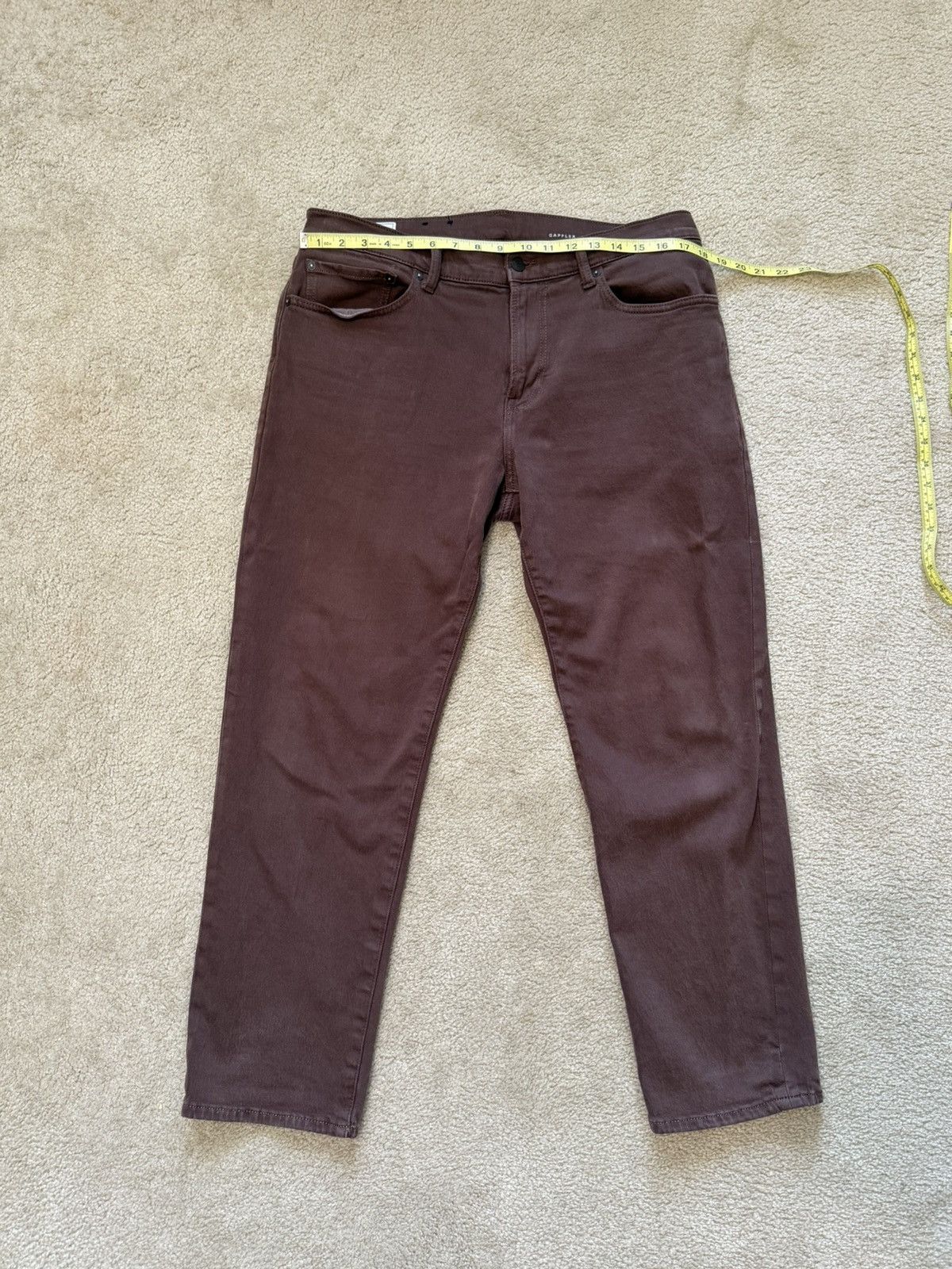 Gap Gap Straight Fit GapFlex Brown Jeans Size 34x30 Size US 34 / EU 50 - 2 Thumbnail