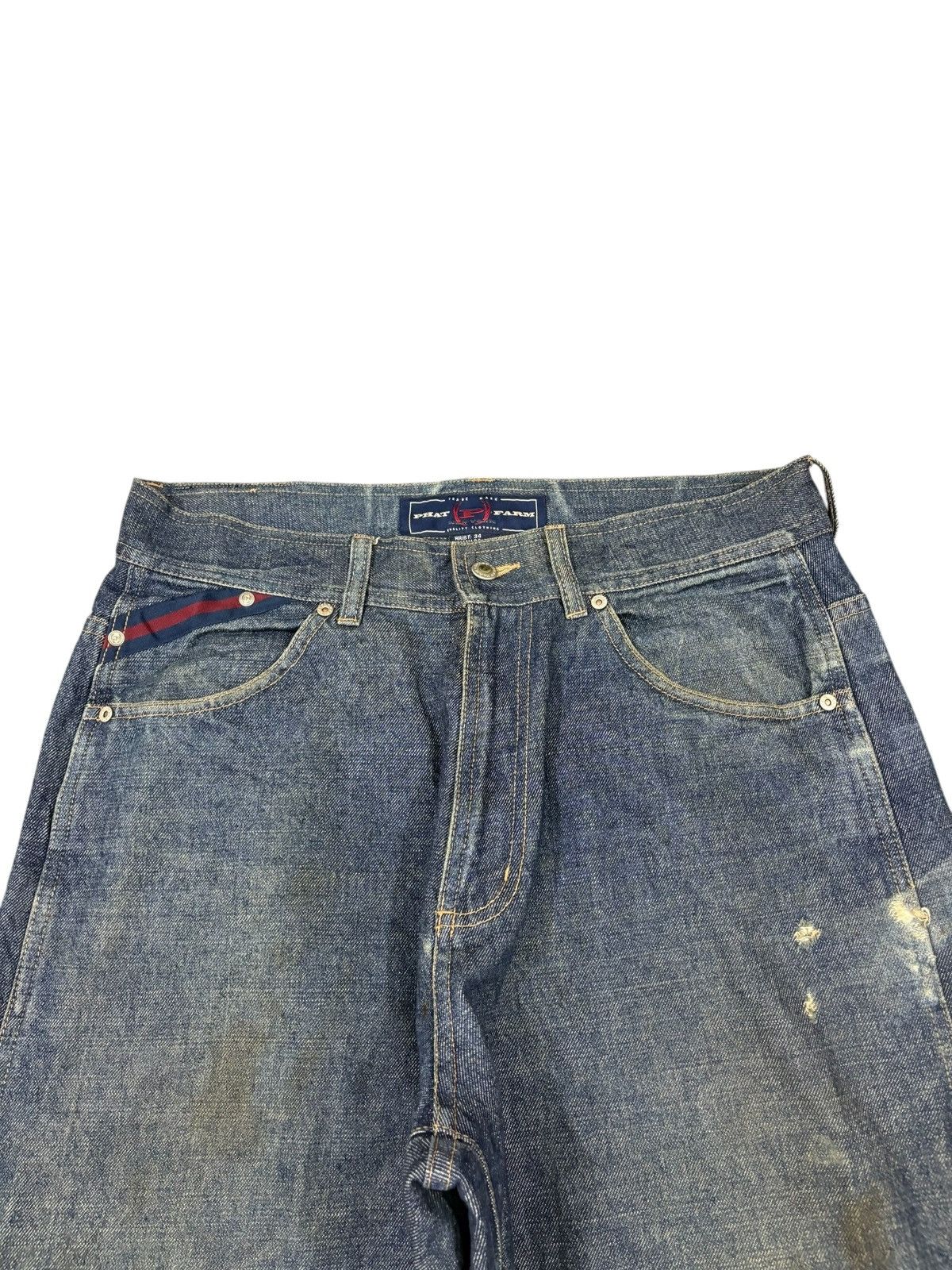 Phat Farm Vintage Phat Farm Carpenter Distressed Baggy Jeans Size US 34 / EU 50 - 4 Thumbnail