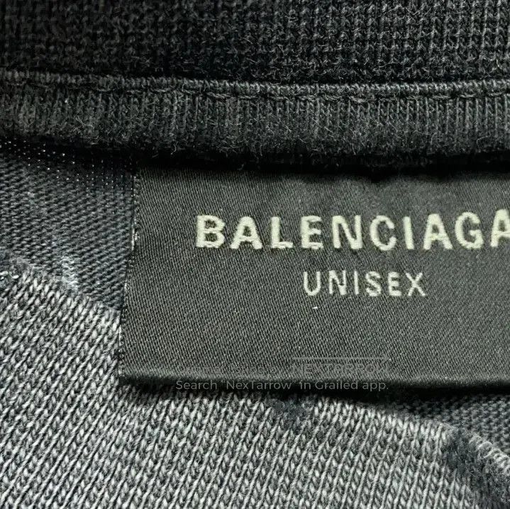Balenciaga Balenciaga Gray Logo Embroidered Short Sleeve T-shirt. Size US M / EU 48-50 / 2 - 6 Thumbnail