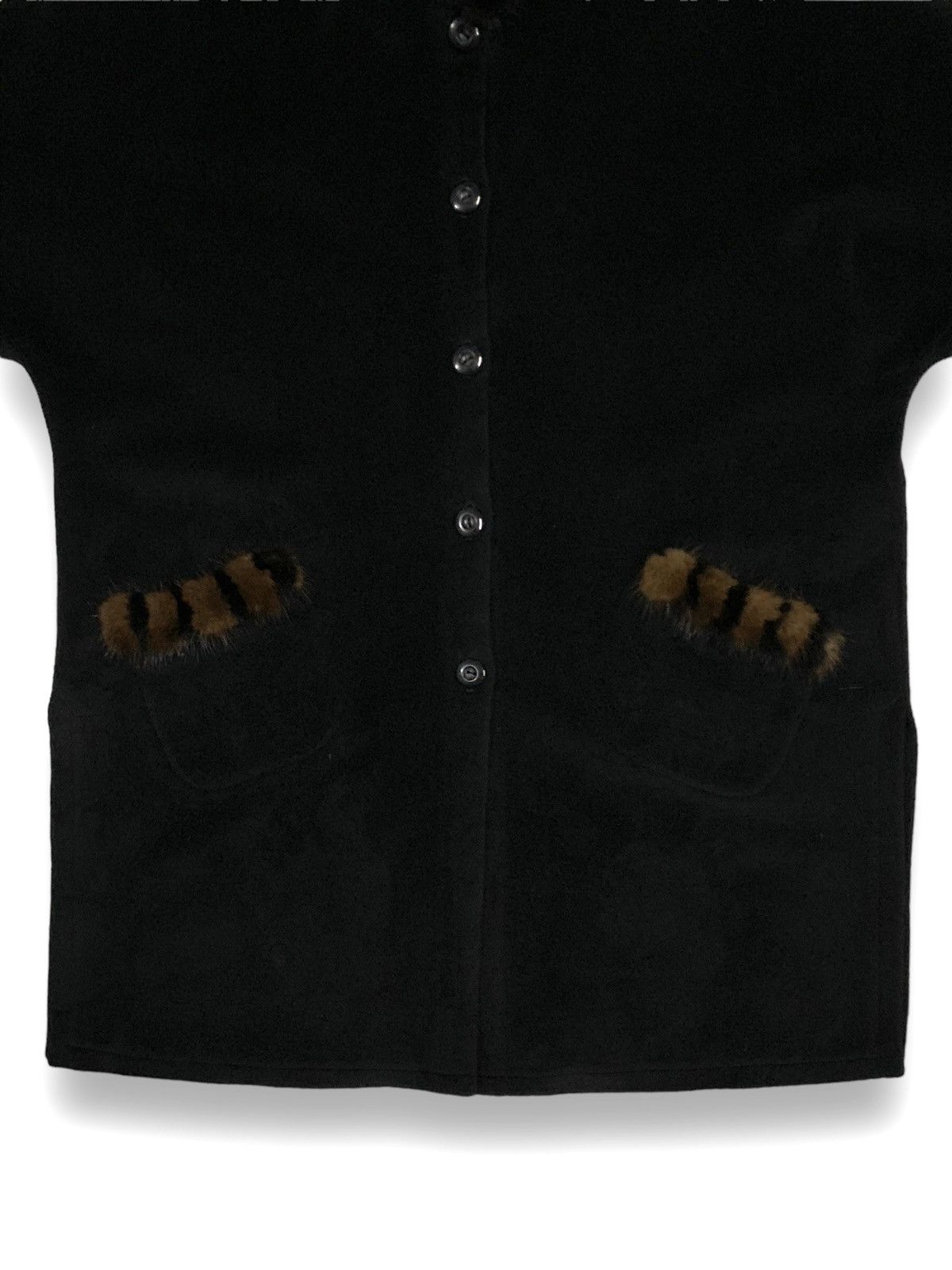 Japanese Brand Vintage Japanese Brand Mink Fur Wool Oversized Jacket Size L / US 10 / IT 46 - 8 Thumbnail