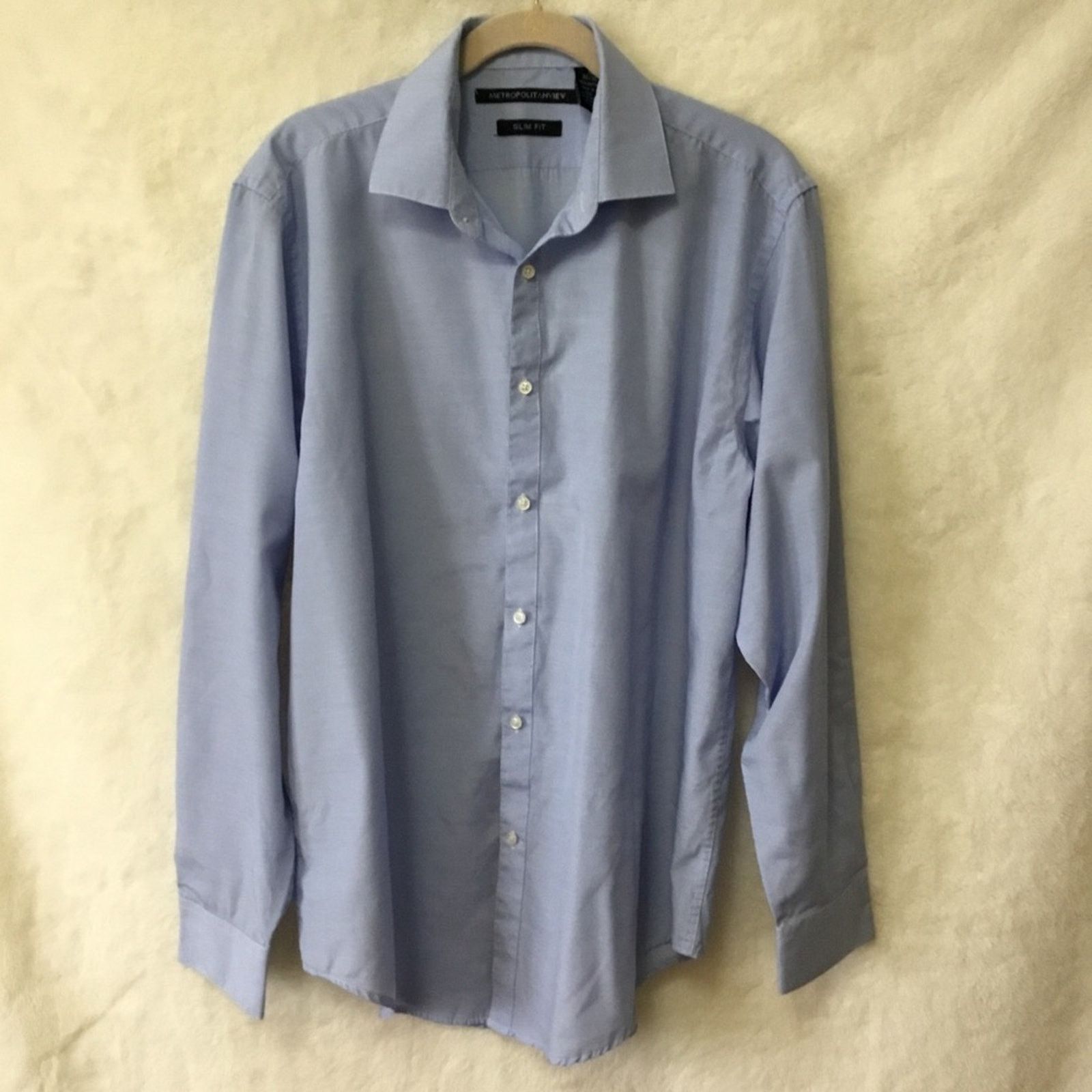 Metropolitan View Metropolitan View Blue Long Sleeve Shirt Size US M / EU 48-50 / 2 - 1 Thumbnail