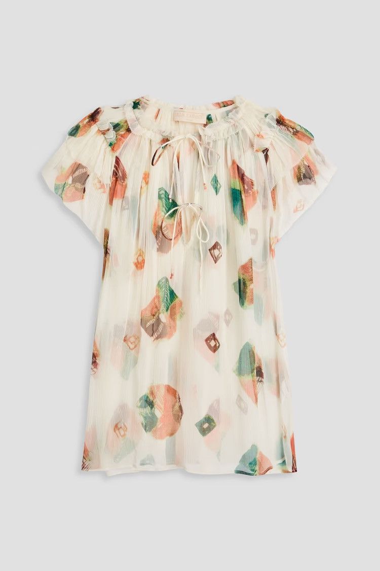 Ulla Johnson ULLA JOHNSON Marilyn printed silk-crepon top US 2 Size XS / US 0-2 / IT 36-38 - 1 Thumbnail