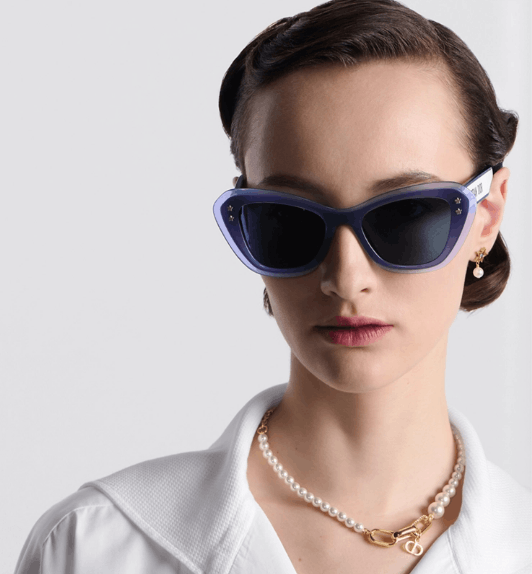 Dior o1w1db10525 Size : OS / DPFCB3 B3U Sunglasses in Blue Size ONE SIZE - 4 Thumbnail