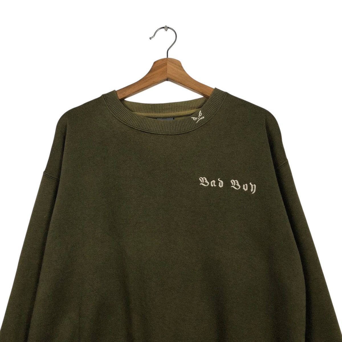 Japanese Brand 90s Bad Boy California Sweat Fade Olive Green Essential Size US M / EU 48-50 / 2 - 3 Thumbnail