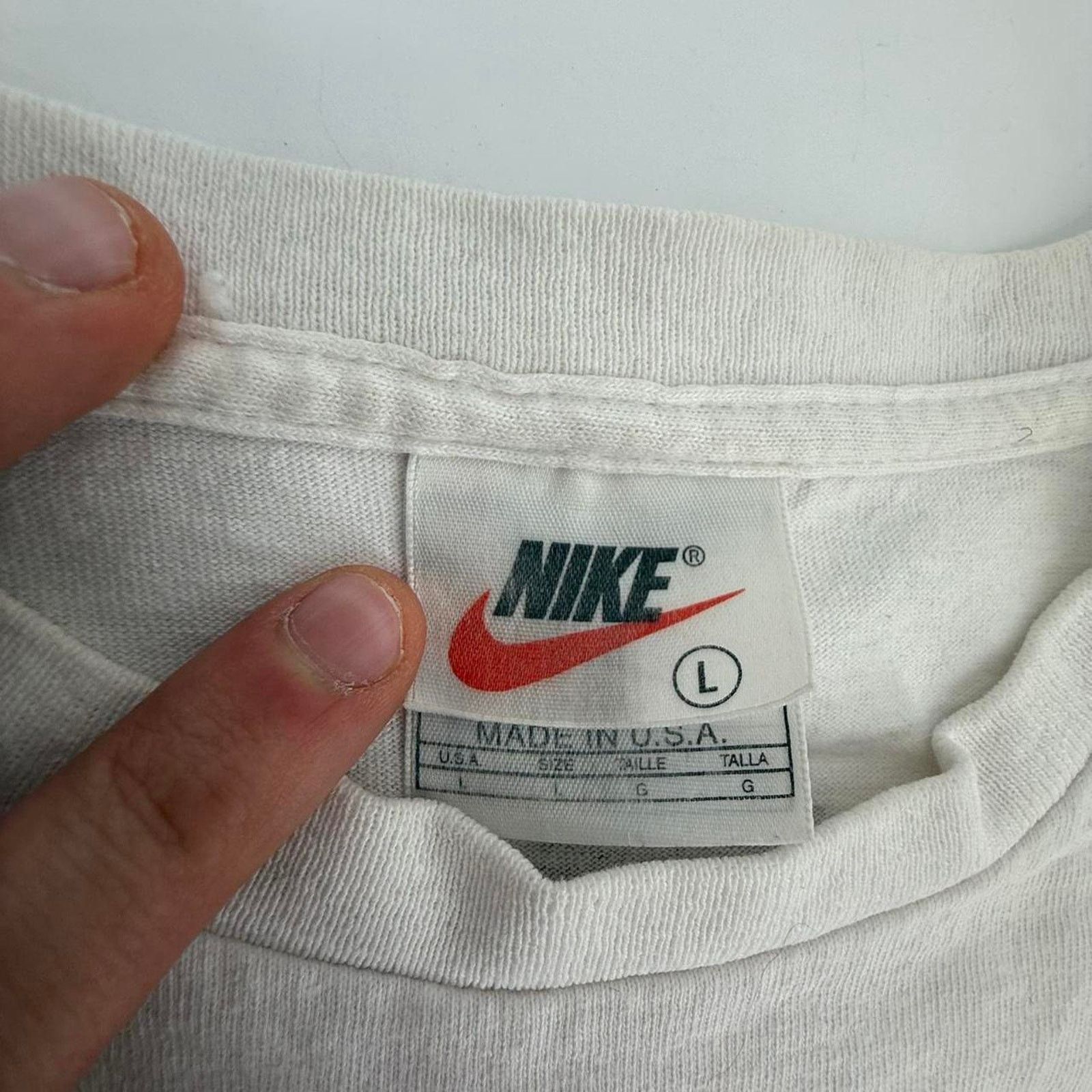 Nike Vintage 90s nike denver broncos center swoosh tee Size US L / EU 52-54 / 3 - 4 Thumbnail