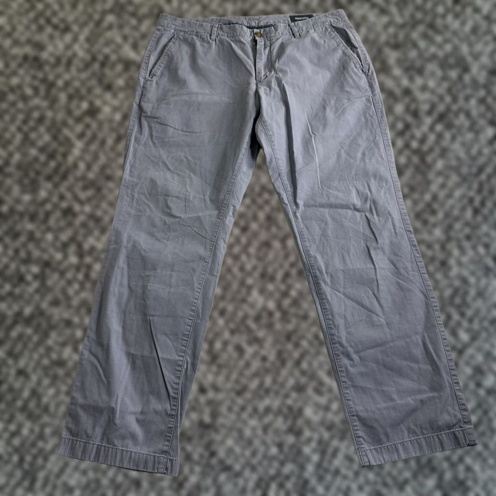 Bonobos Bonobos Slim Fit Chino Pants Mens Size 36x30 Gray Cotton Casual Straight Leg Size US 36 / EU 52 - 1 Thumbnail
