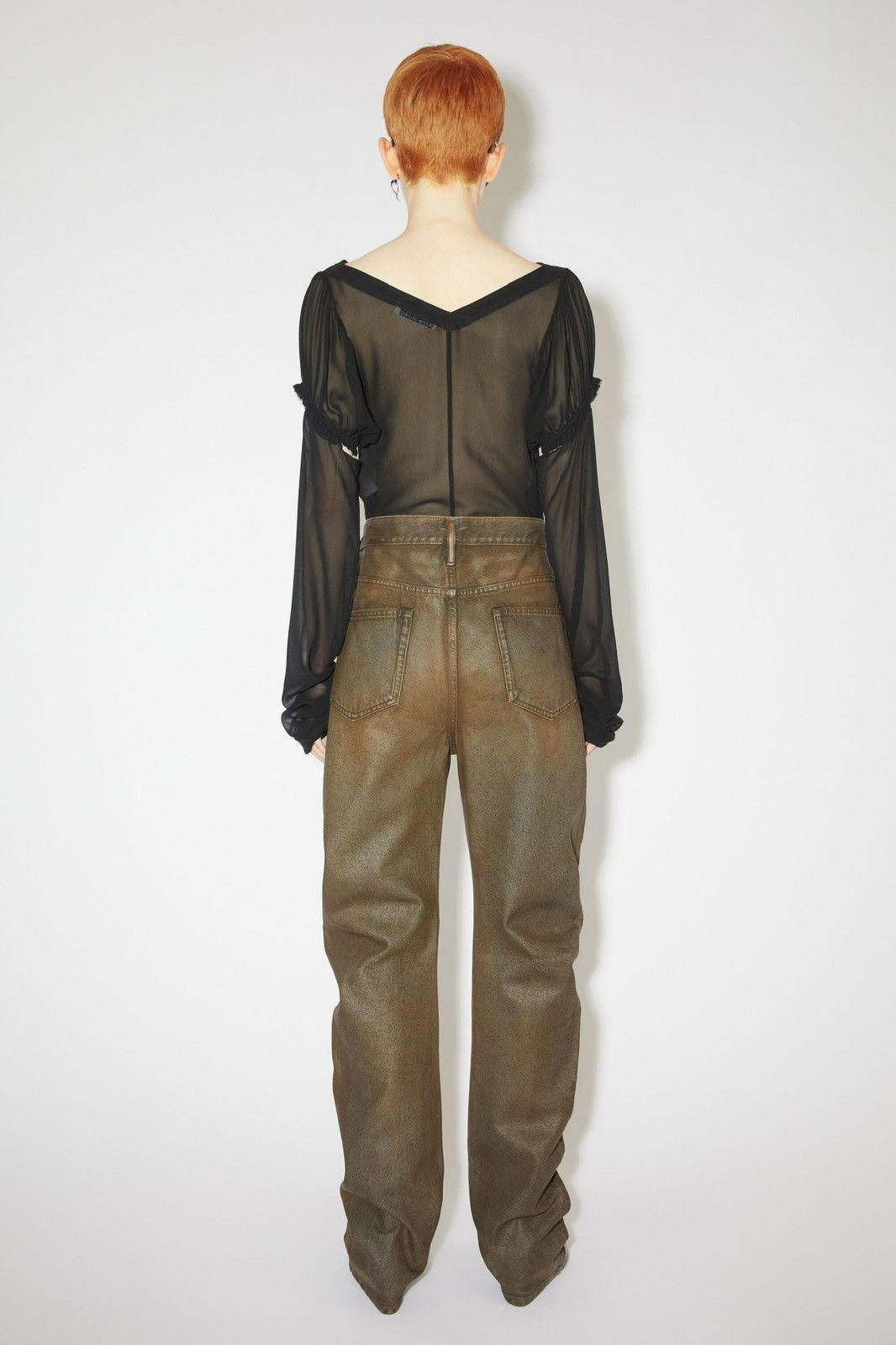 Acne Studios Acne Studios Relaxed Fit Coated Jeans Size 25" / US 0 / IT 36 - 6 Thumbnail