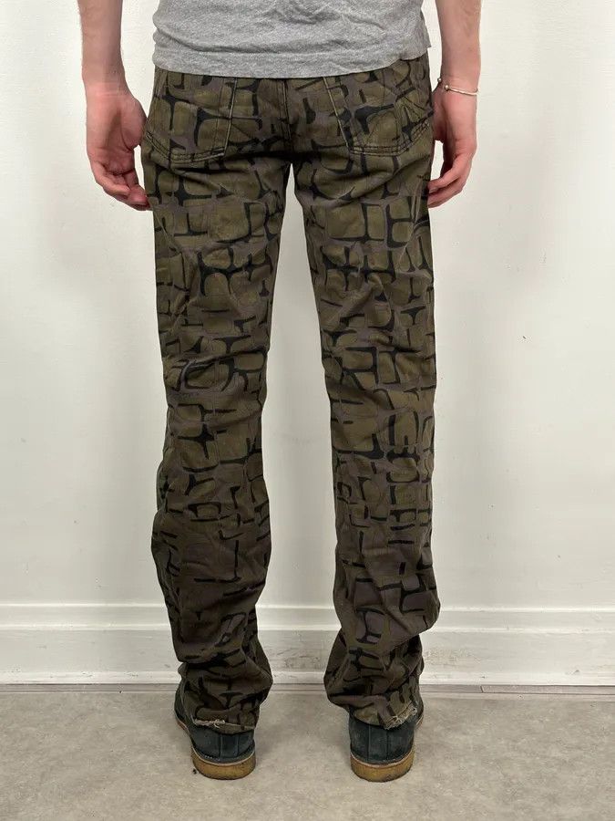 Moschino Moschino Khaki Cotton Abstract World Denim Jeans Size US 32 / EU 48 - 4 Thumbnail