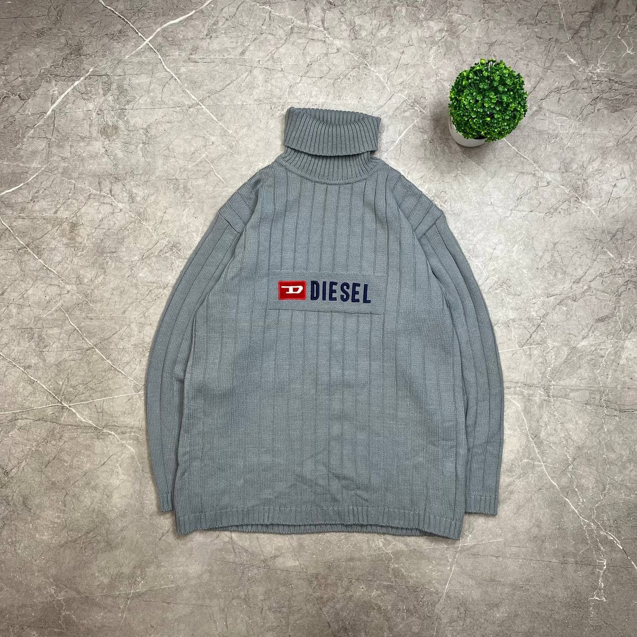 Diesel Diesel Big Logo Sweater Sweatshirt Knitwear Knitting Vintage Size US XL / EU 56 / 4 - 1 Thumbnail