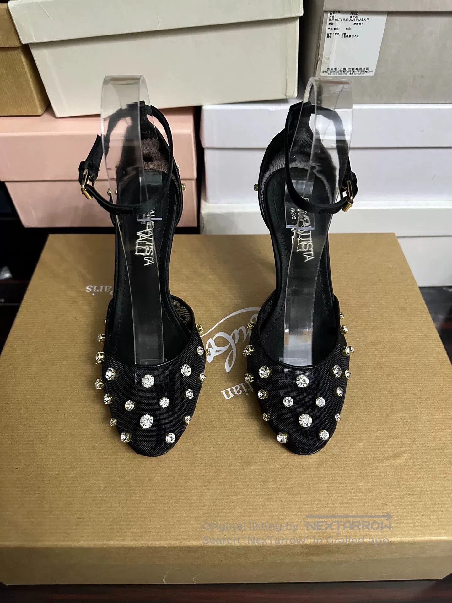 Giambattista Valli Giambattista Valli 2022 Haute Couture Crystal Shoes. Size US 5 / IT 35 - 1 Thumbnail