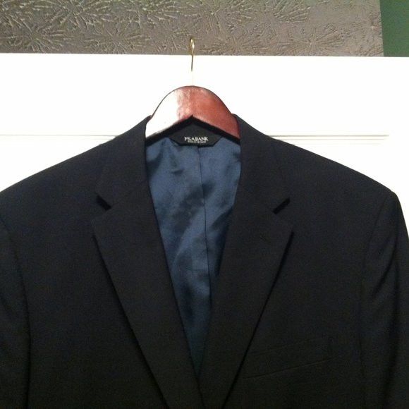Jos. A. Bank JOS.A.BANK MENS NAVY 100%WOOL SPORT COAT JACKET SIZE:43R Size 42R - 1 Thumbnail