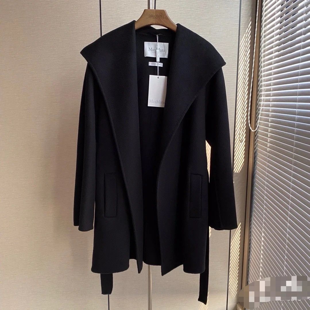 Max Mara MaxMara Classic Hooded Cashmere Coat Size S / US 4 / IT 40 - 1 Thumbnail