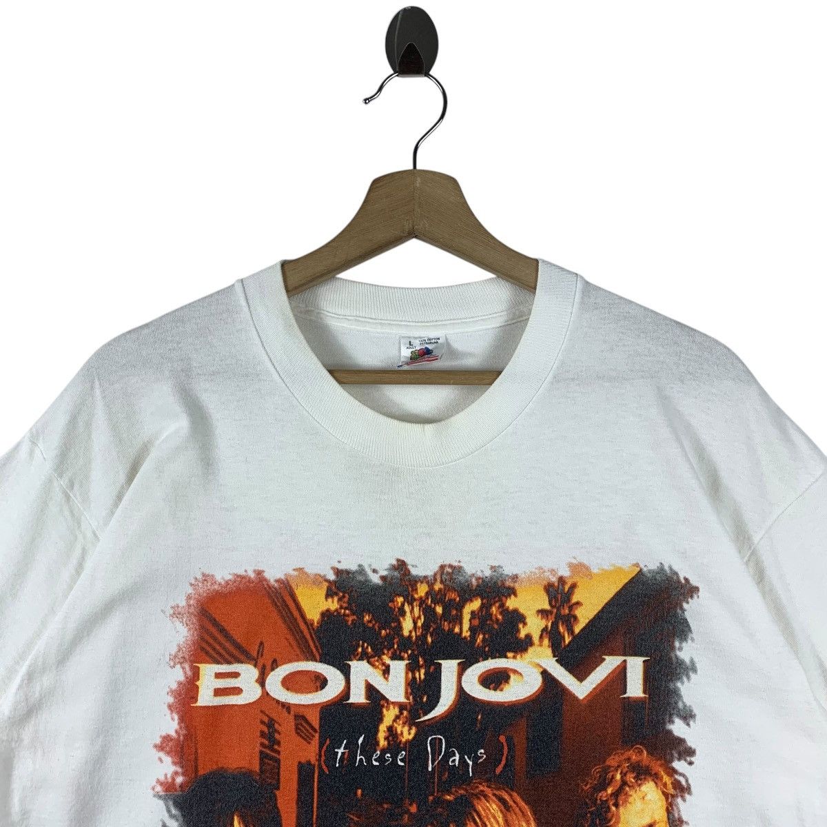 Band Tees × Vintage Vintage 1995 BON JOVI These Days japan tour tshirt Size US L / EU 52-54 / 3 - 2 Thumbnail