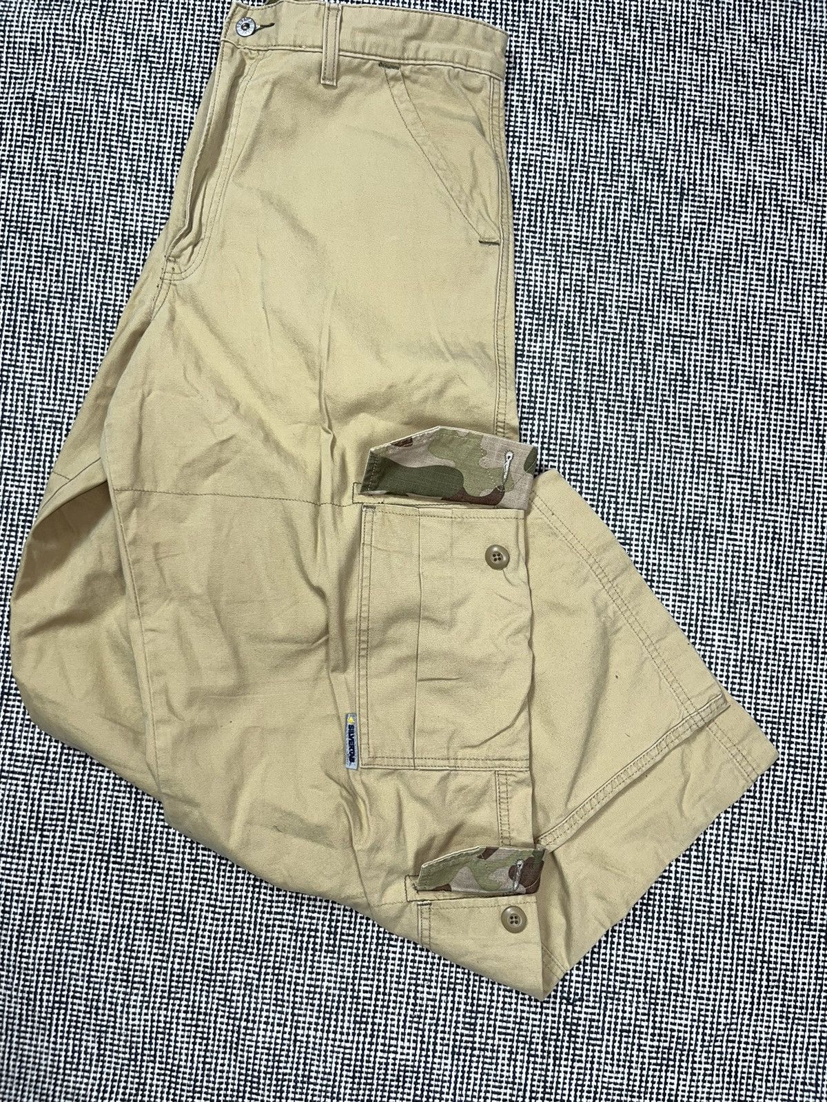 Levi's × Vintage rare y2k Levi’s silvertab baggy Jnco style cargo trousers Size US 36 / EU 52 - 3 Thumbnail