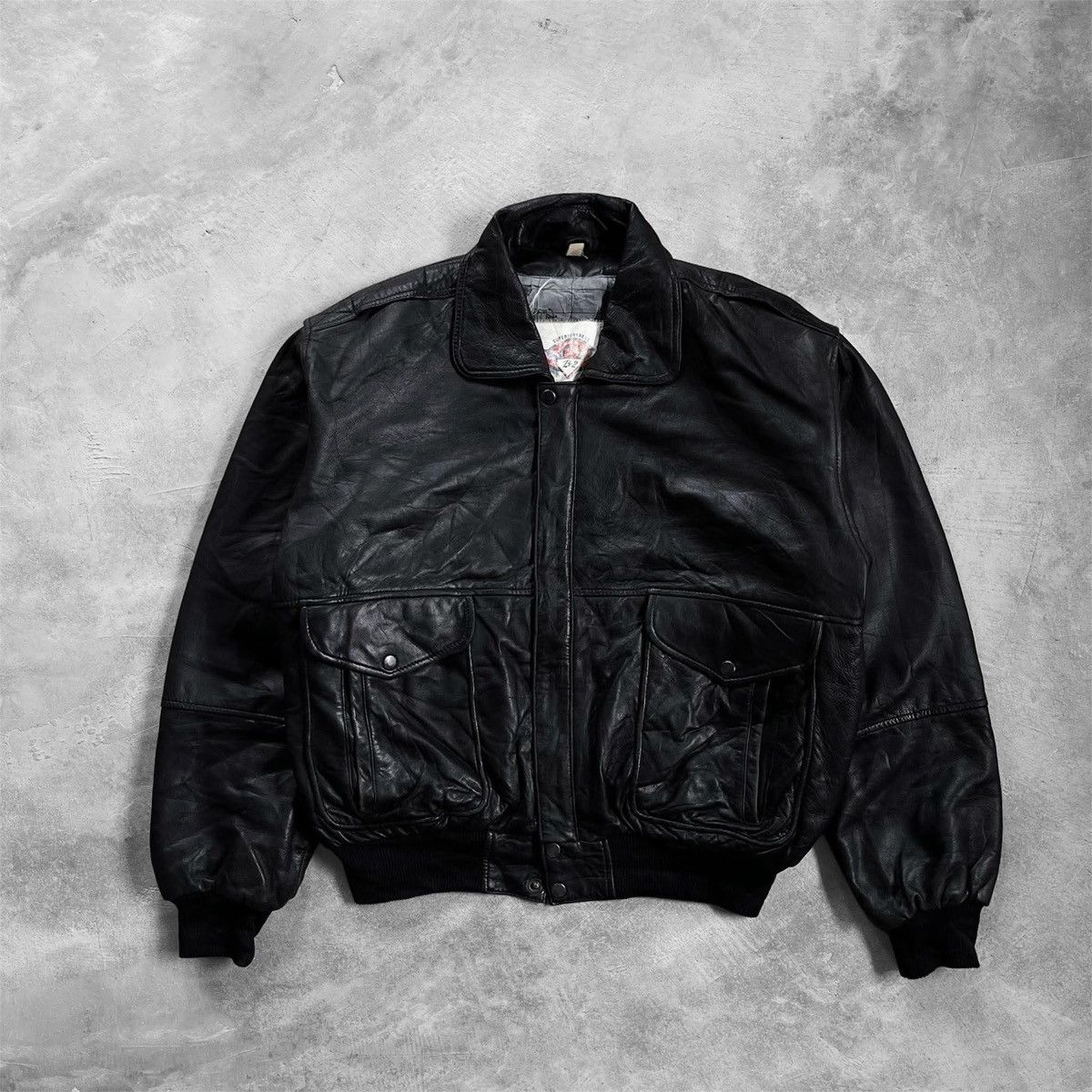 Vintage Vintage Leather Jacket Size US S / EU 44-46 / 1 - 1 Thumbnail