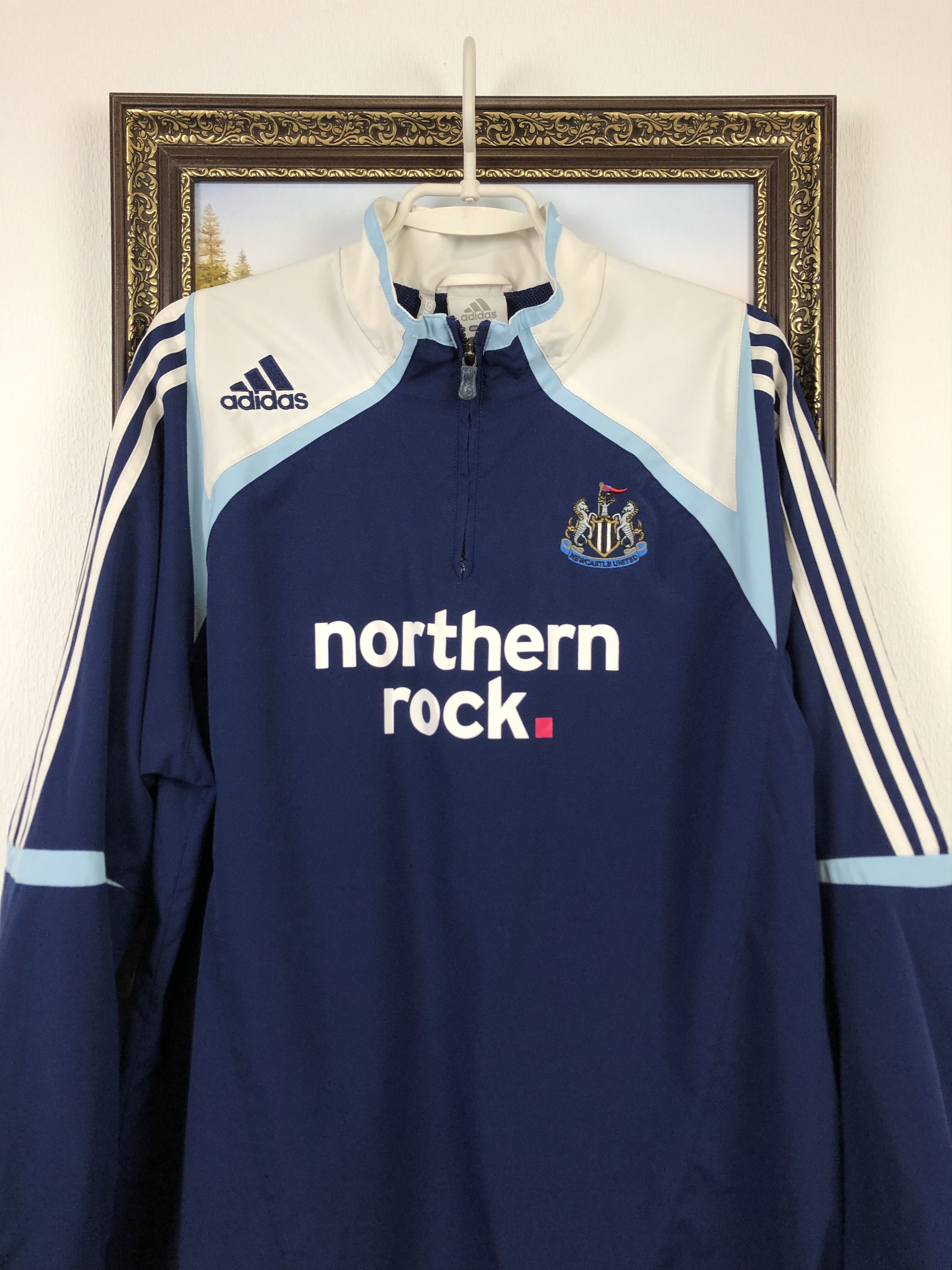 Adidas Newcastle United Vintage Football Sweatshirt Jacket Rare Size US M / EU 48-50 / 2 - 2 Thumbnail
