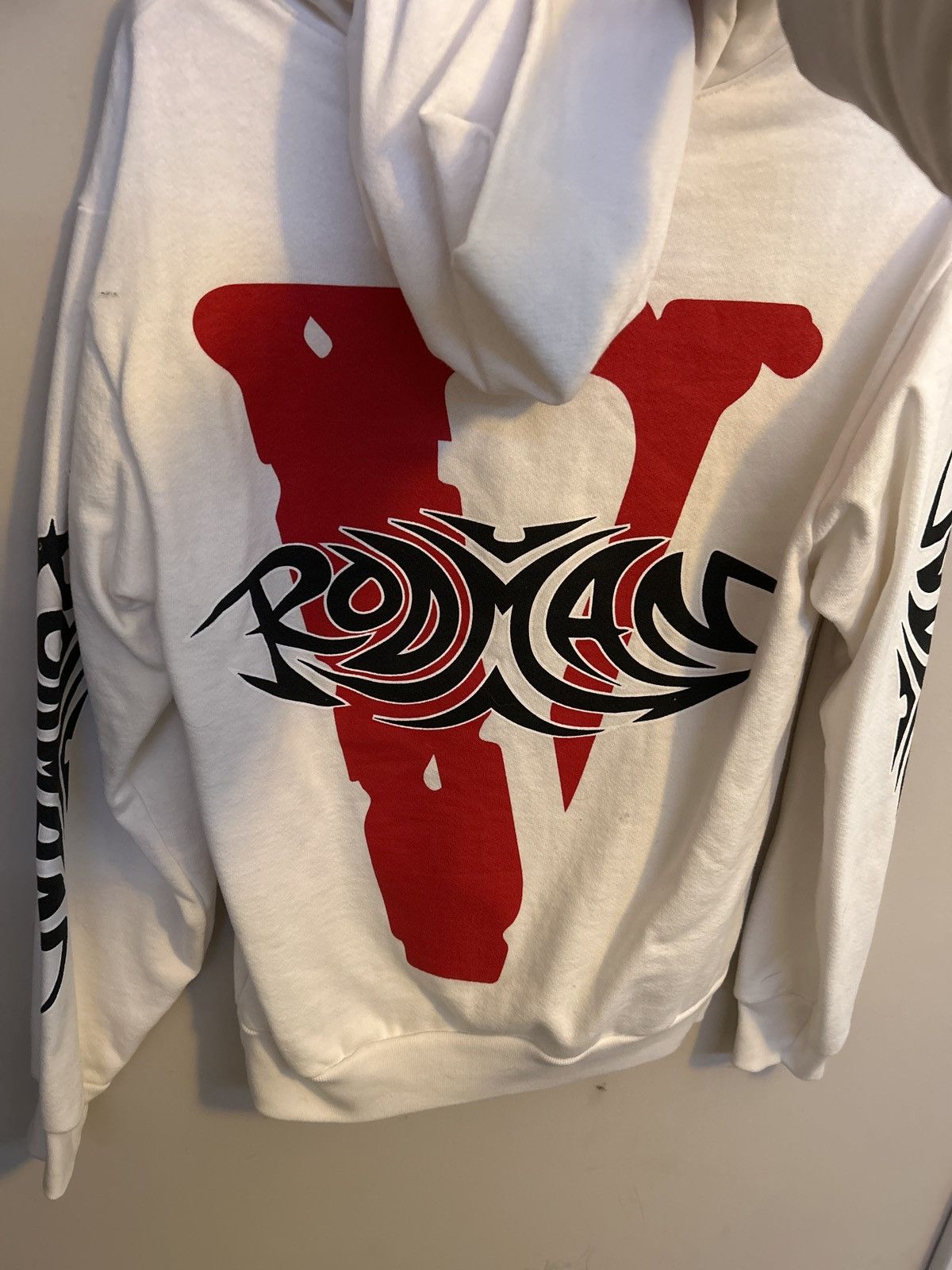 Vlone Vlone Rodman Logo Hoodie White Size US S / EU 44-46 / 1 - 2 Thumbnail