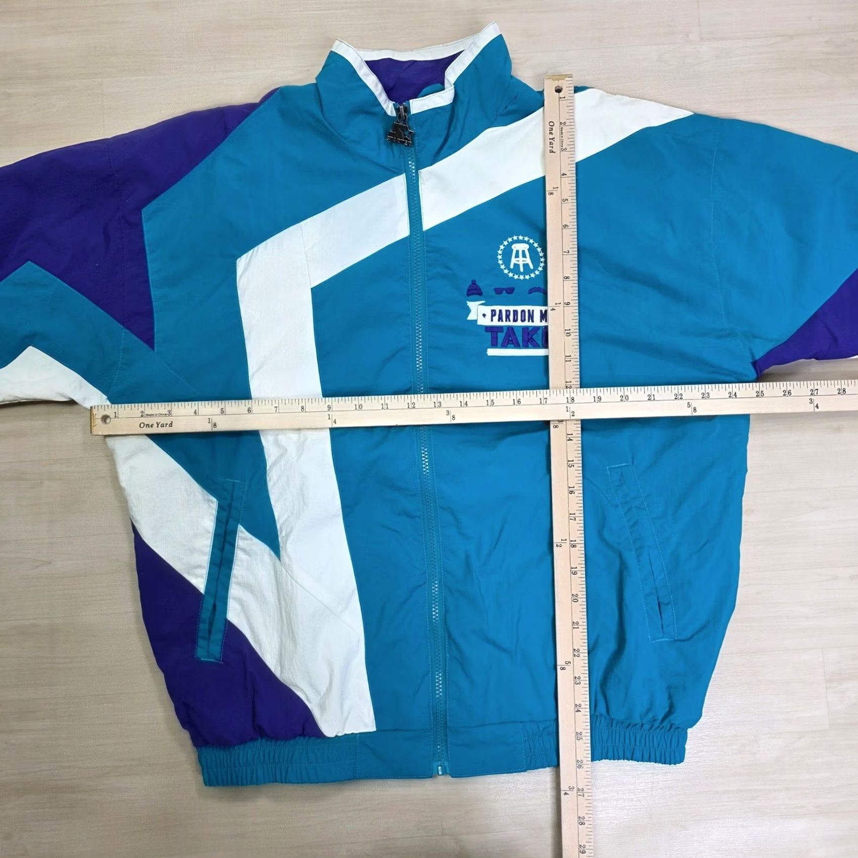 Starter VINTAGE Starter Suit M Blue Pardon Take Black Label Barstool Track Teal Retro Size Size 40R - 7 Thumbnail