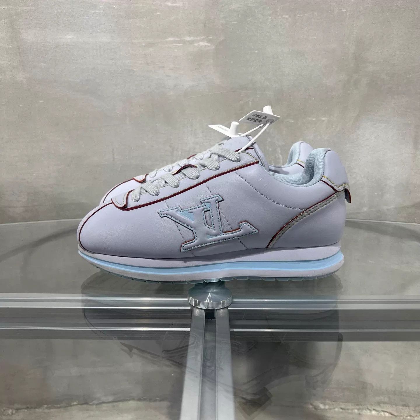 Louis Vuitton LV x Nigo blue waffle sneaker UK4 Size US 6.5 / IT 36.5 - 3 Thumbnail