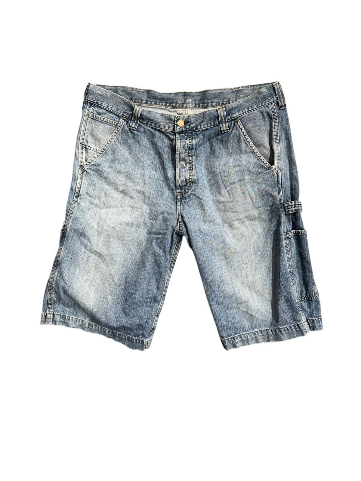 Carhartt BEAUTIFUL WASH Carhartt Dungaree Bermuda Jorts Size US 36 / EU 52 - 2 Thumbnail