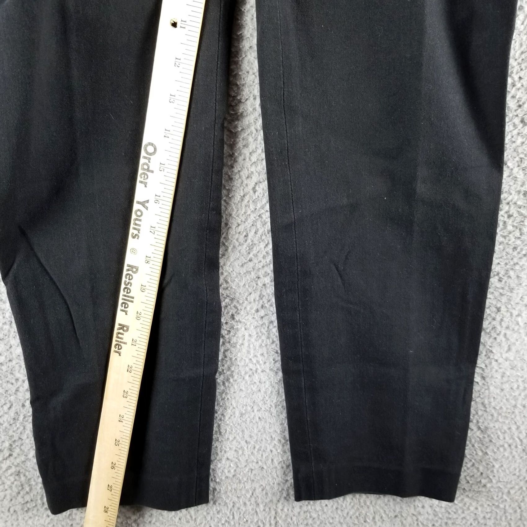 Theory Theory Pants Women 8 Black Ankle Zip Stretch Classic Fit US Made Size 30" / US 8 / IT 44 - 7 Thumbnail