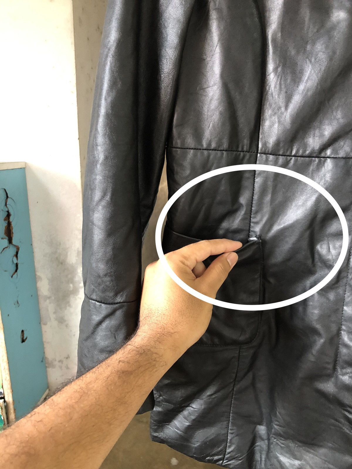 Balmain 🏴 Vintage Balmain Paris Soft Leather Long Jacket Wt Hoodie Size S / US 4 / IT 40 - 11 Thumbnail