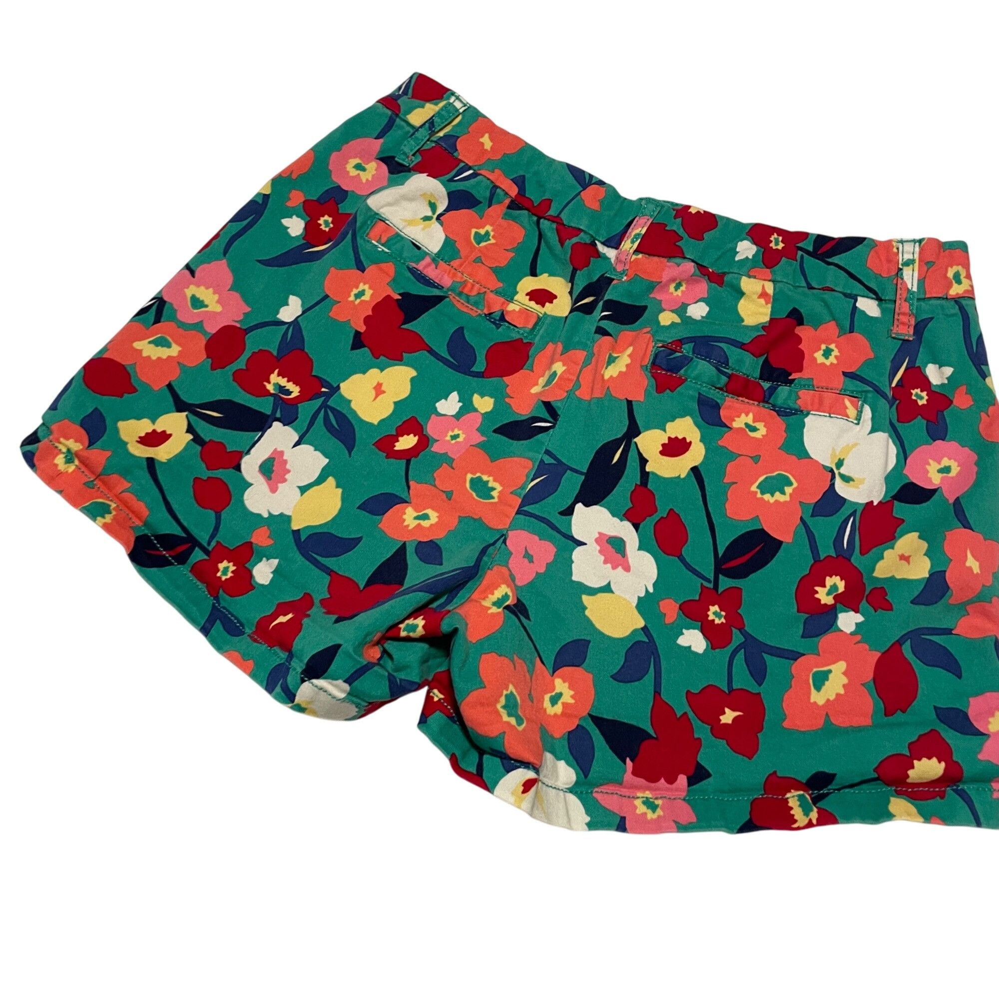 Other Colorful Floral Womens Shorts Size 4 By Elle Stretch Vibrant Size 27" / US 4 / IT 40 - 2 Thumbnail
