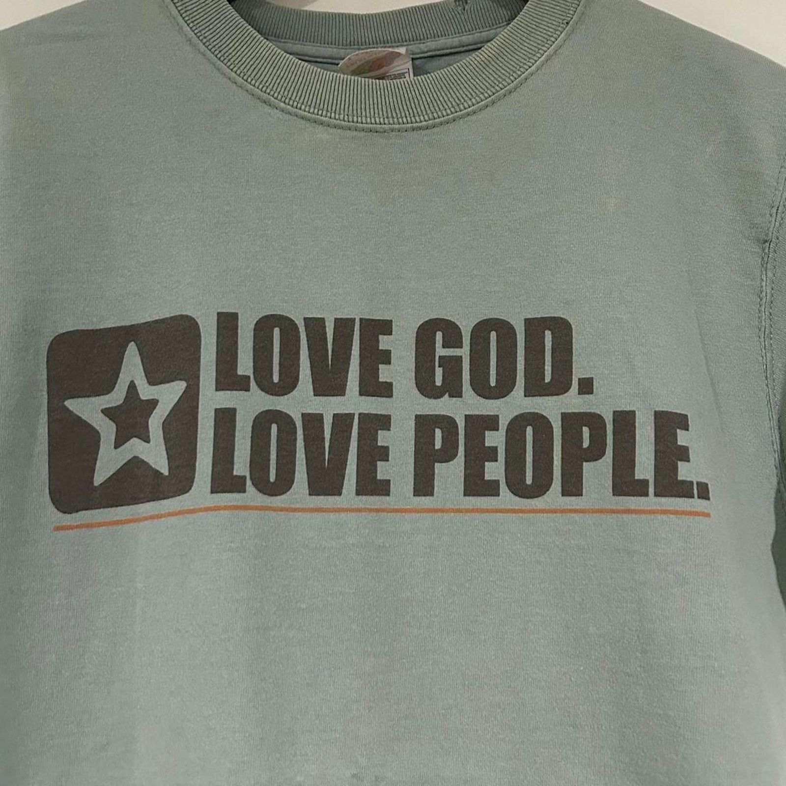 Fruit Of The Loom Love God Love People Tee Shirt Size US S / EU 44-46 / 1 - 2 Thumbnail