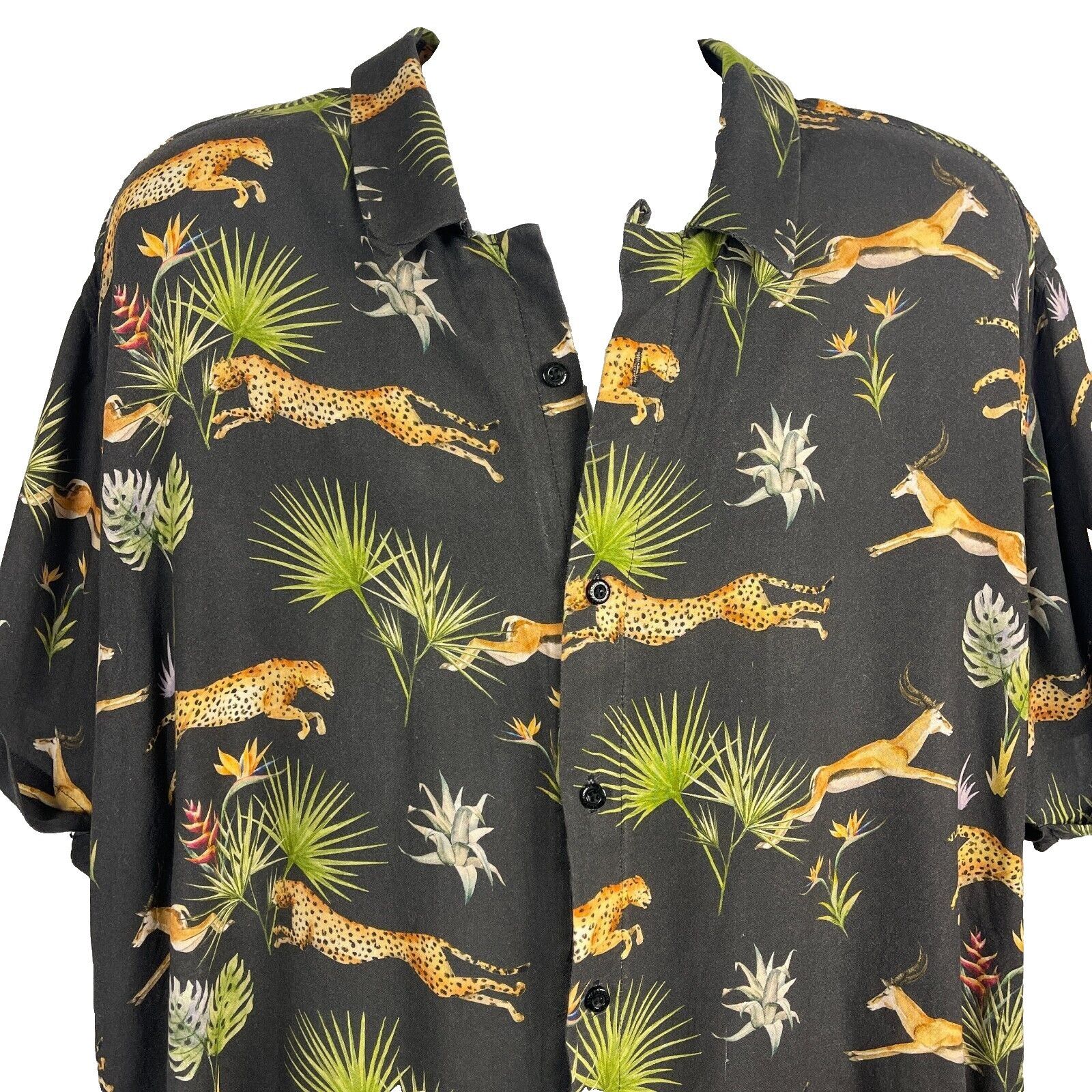 Other Cheetah Gazelle The Hunt RSVLTS Bowling Shirt 3XL Size US XXL / EU 58 / 5 - 2 Thumbnail