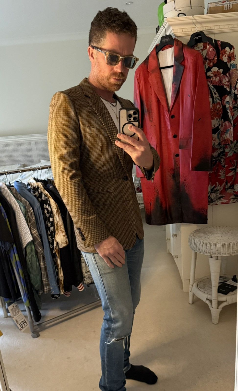 Celine $3.2 FW22 Celine Boy Doll check jacket Hedi tournon blazer Size 38R - 10 Thumbnail
