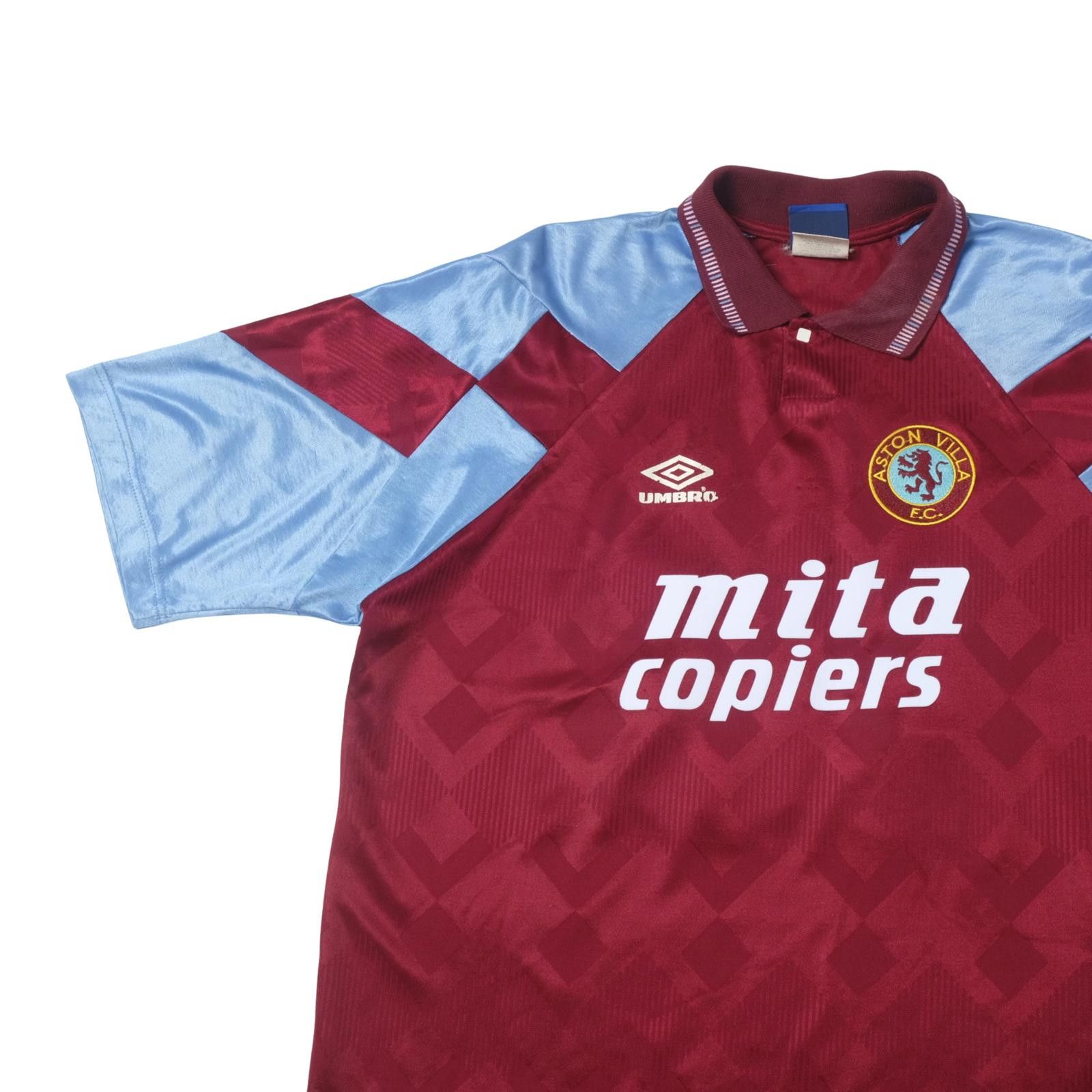 Umbro 1990/92 Aston Villa Home Shirt Umbro Template (XL) Size US XL / EU 56 / 4 - 3 Thumbnail