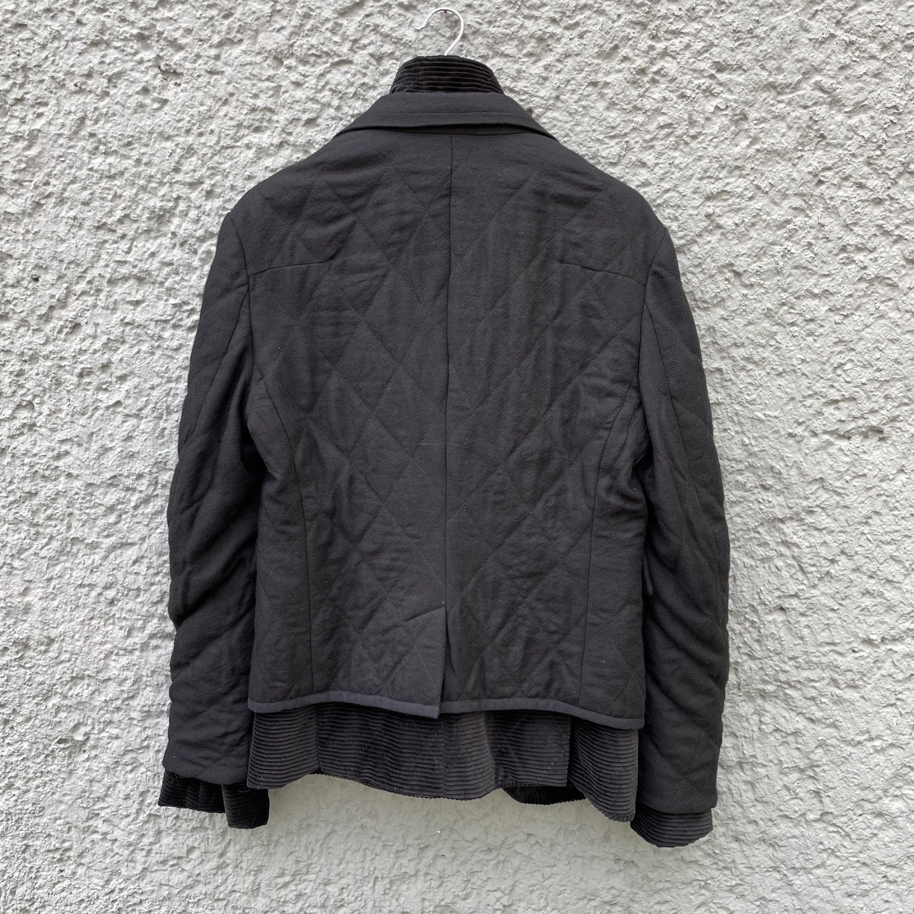Haider Ackermann Haider Ackermann Black Double-Layered Blazer Jacket Size 48R - 2 Thumbnail