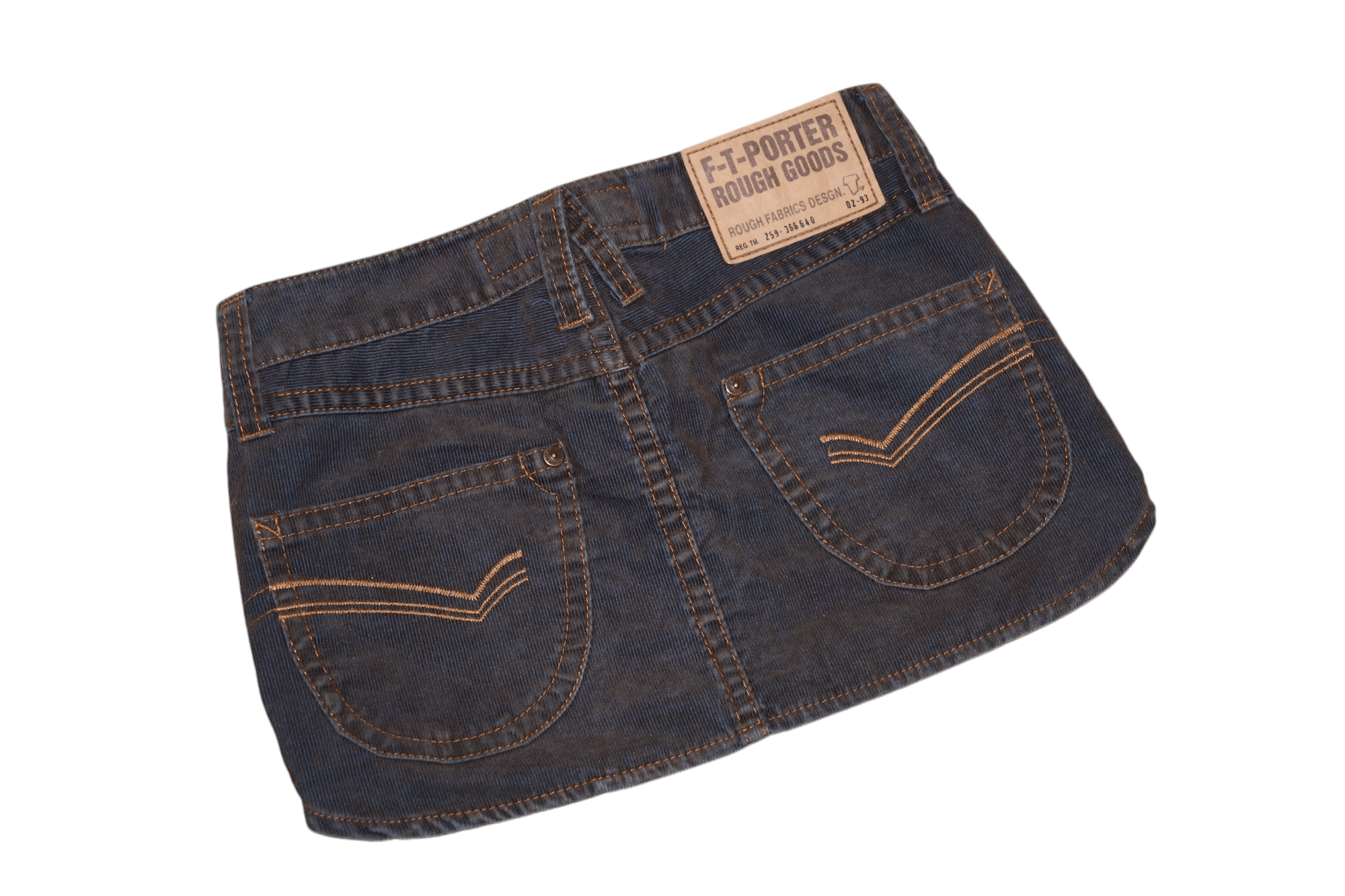 Freeman T. Porter 1993 Freeman T.Porter Dirty Coated Corduroy Denim Mini Skirt Size 32" / US 10 / IT 46 - 7 Thumbnail